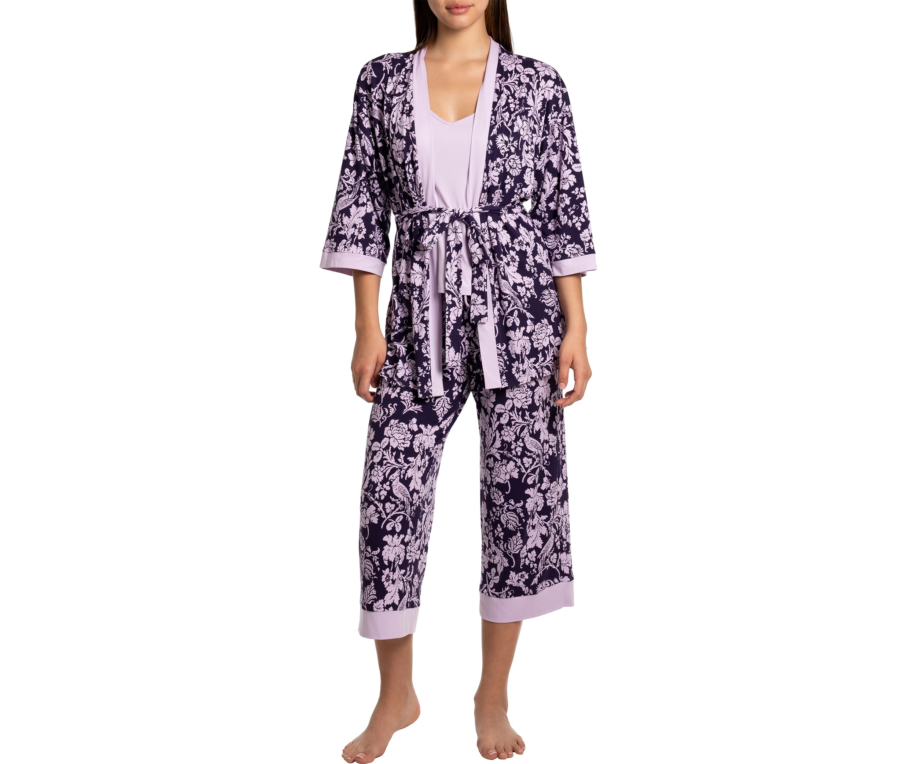 Augusta Knit 3 Piece Travel Pajama Set