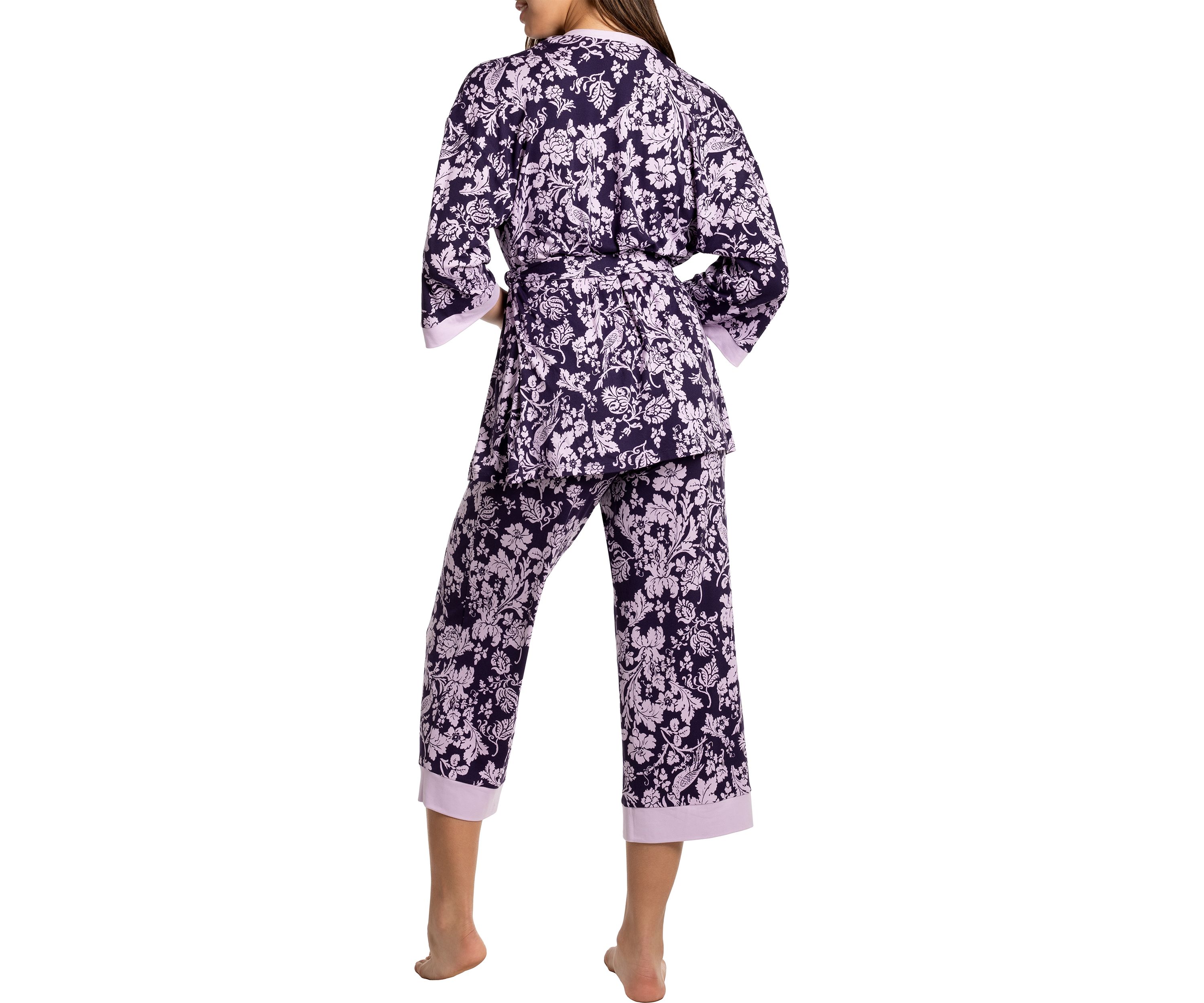Augusta Knit 3 Piece Travel Pajama Set