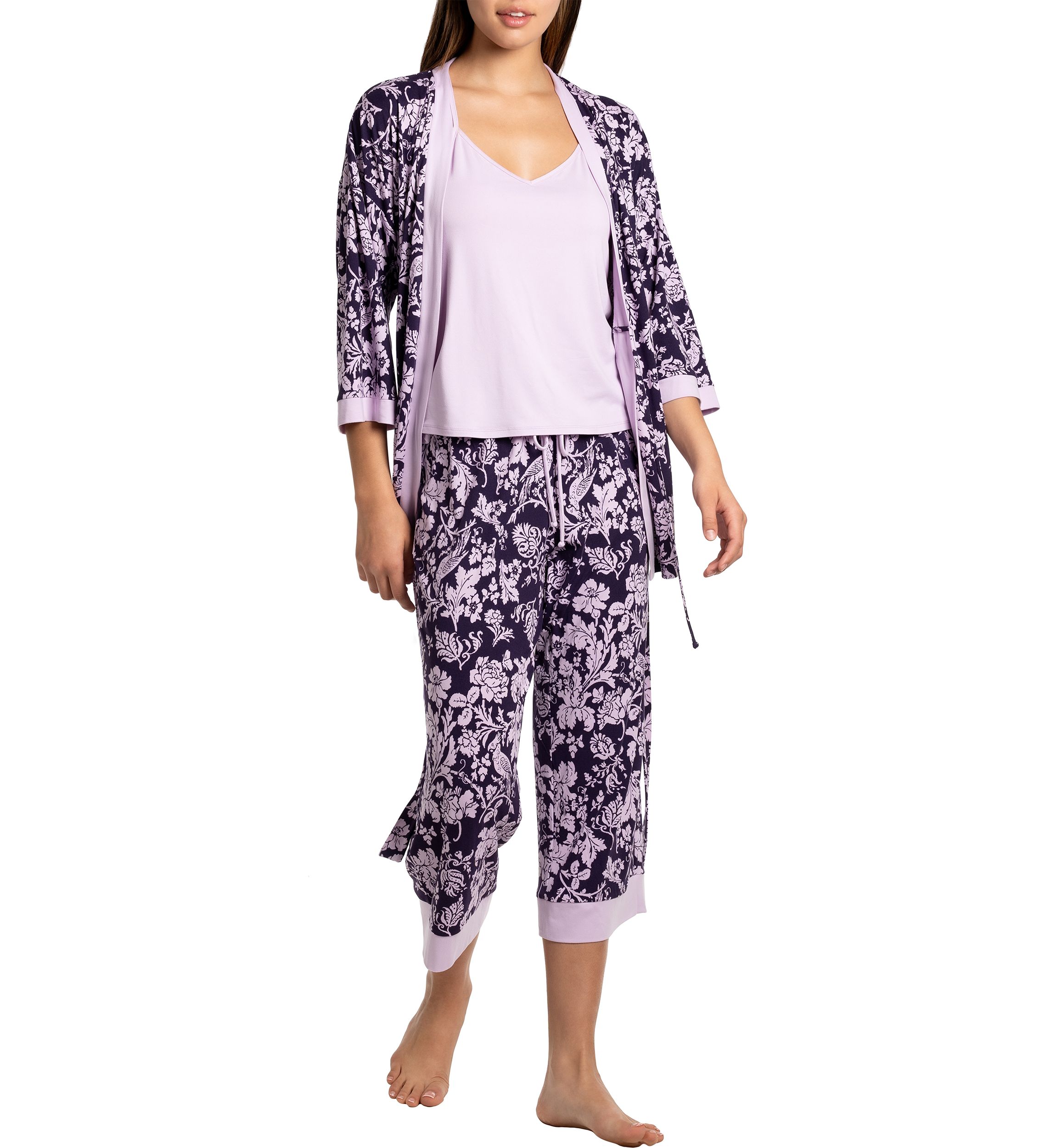 Augusta Knit 3 Piece Travel Pajama Set