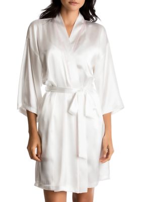 Women's Bride 3 Piece Robe and Shorts Set