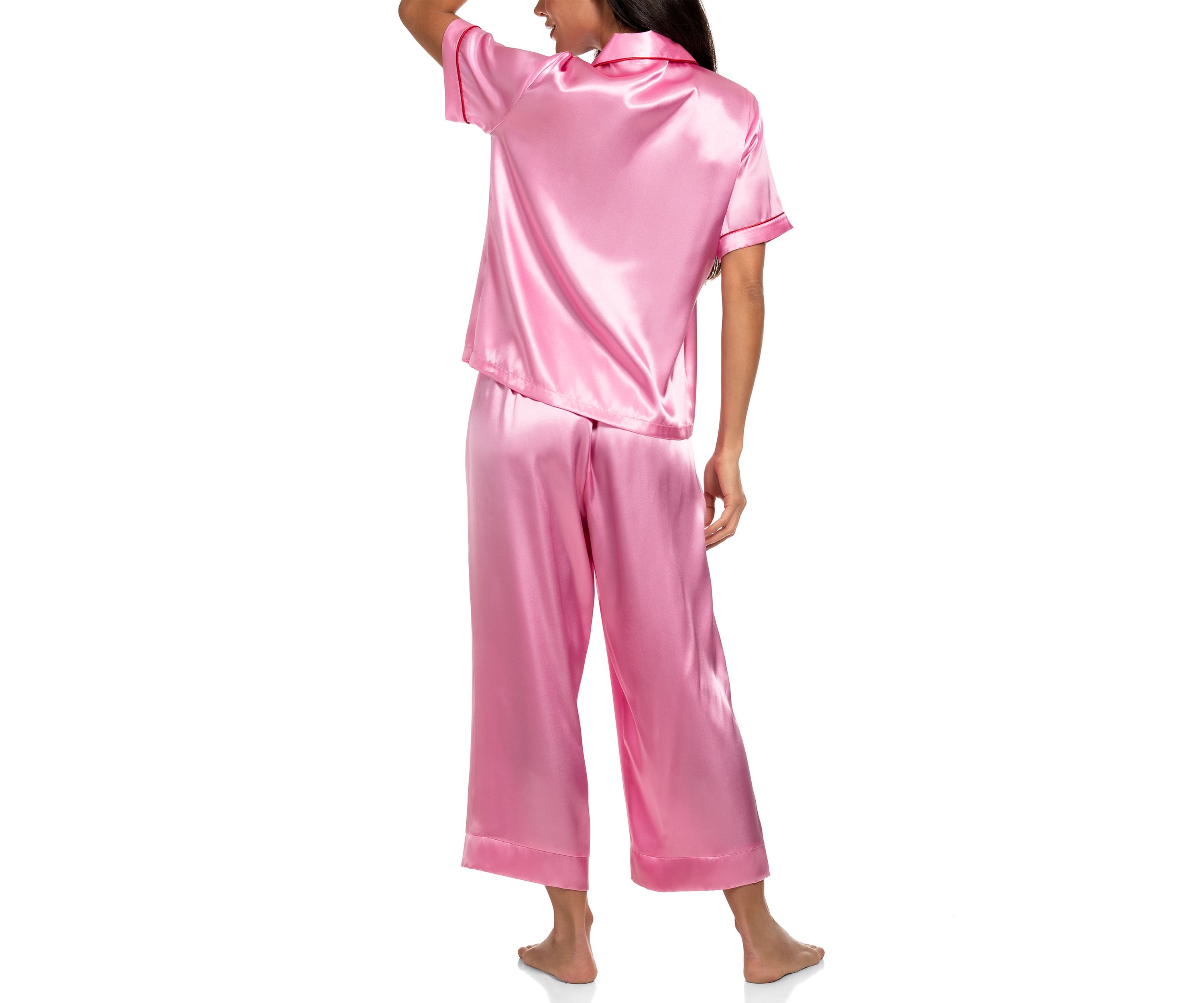 Solid Notch Pajama Set 