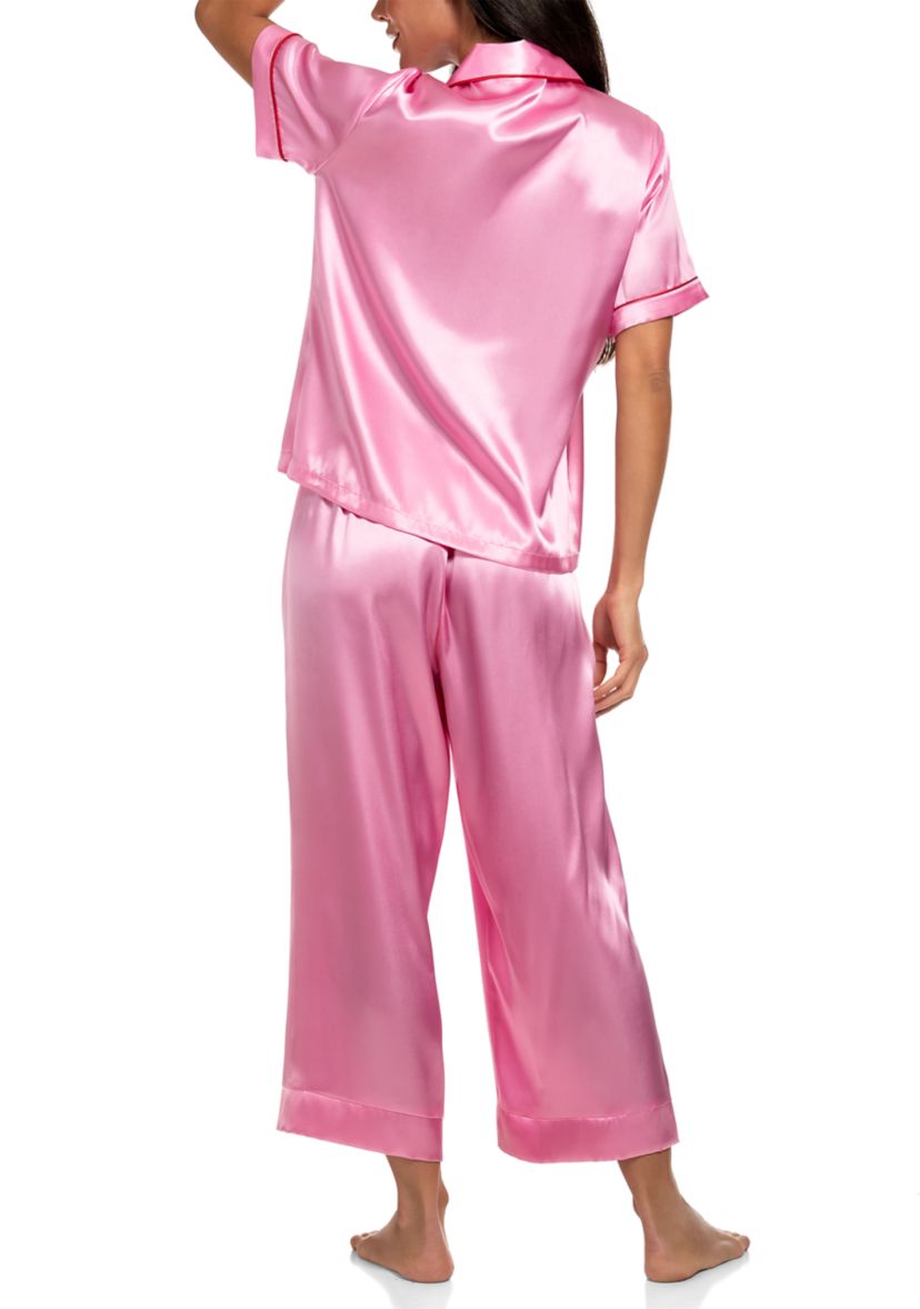 Solid Notch Pajama Set 