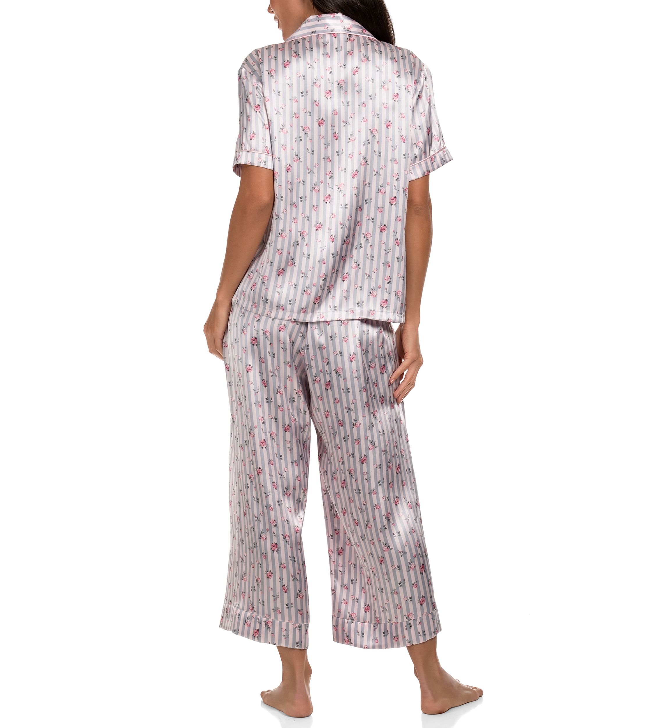 Sweet Stripe Notch Pajama Set 