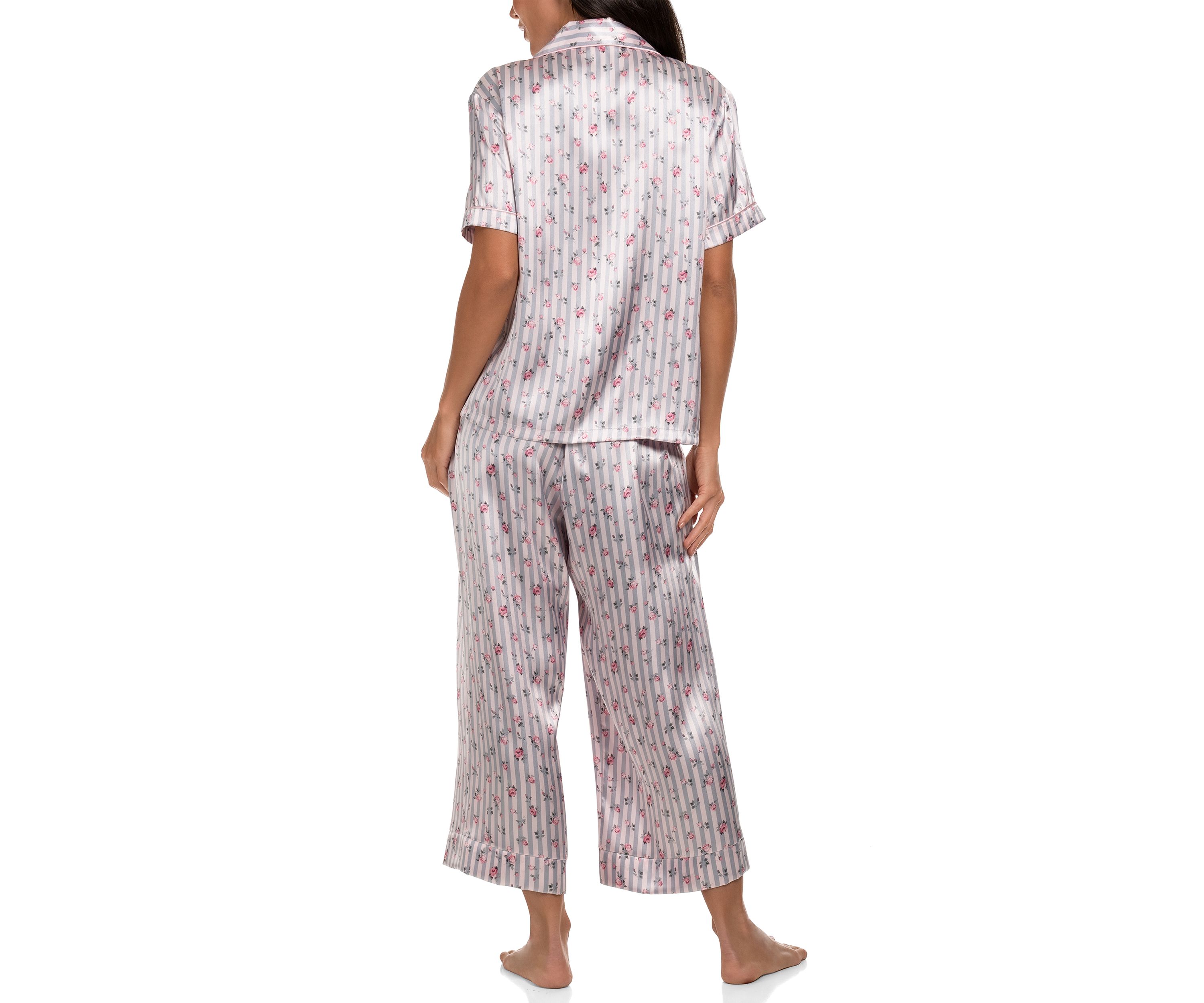 Sweet Stripe Notch Pajama Set 