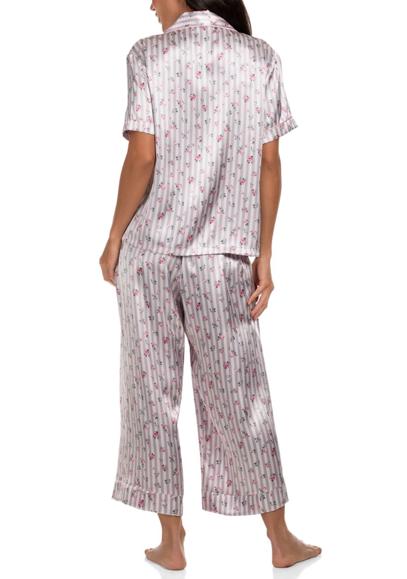 Sweet Stripe Notch Pajama Set 