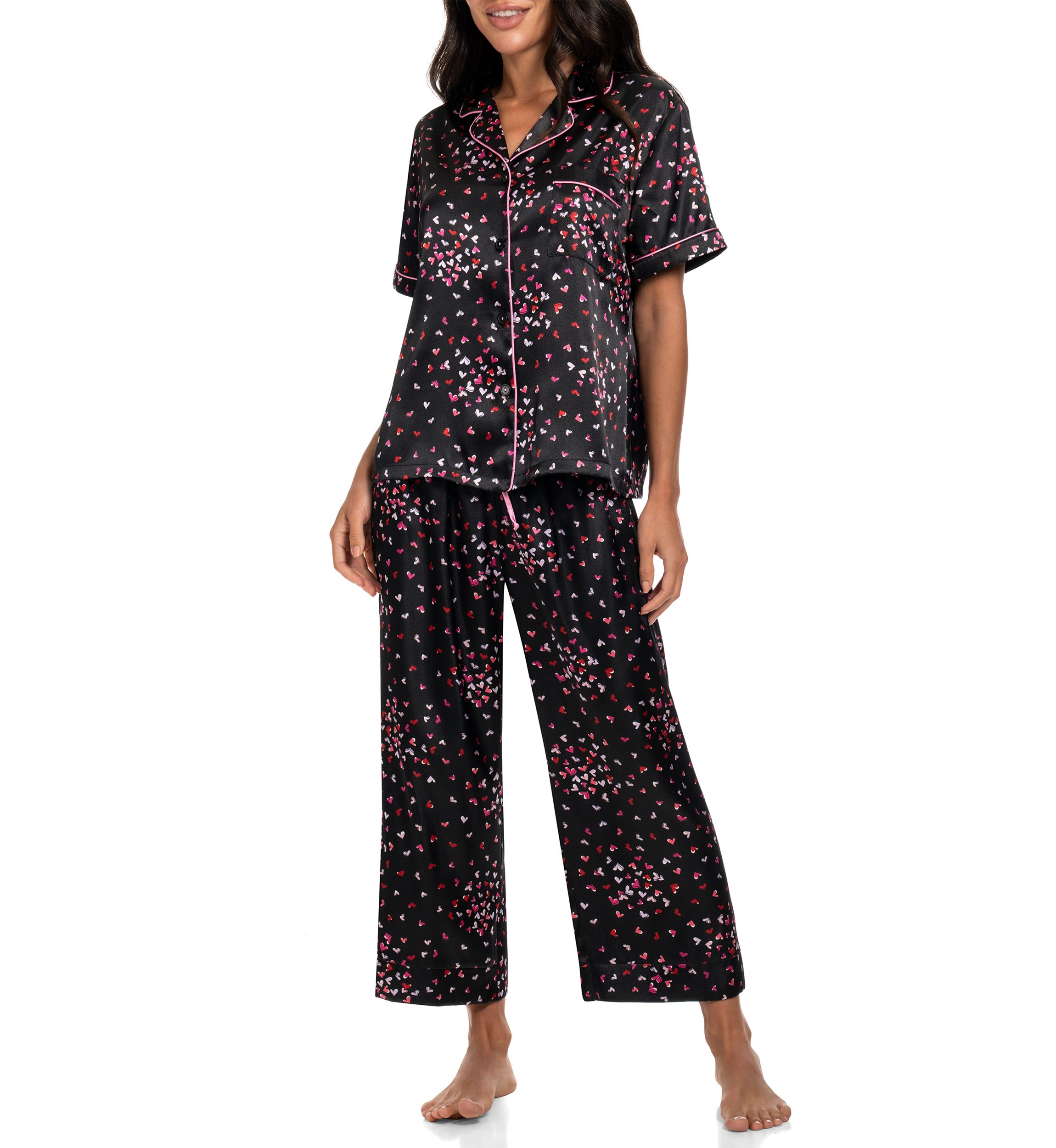 Hearts Galore Notch Pajama Set