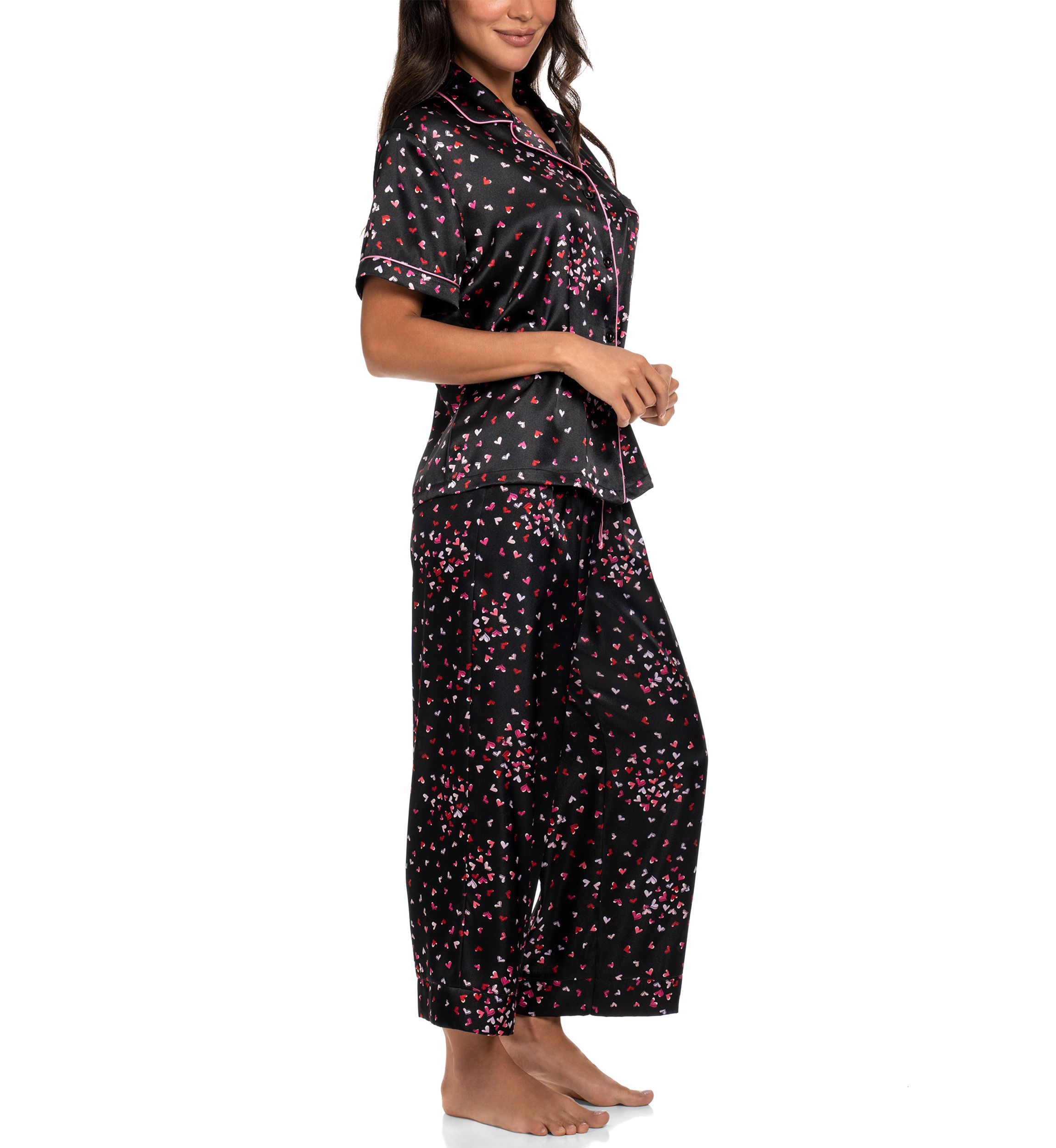 Hearts Galore Notch Pajama Set