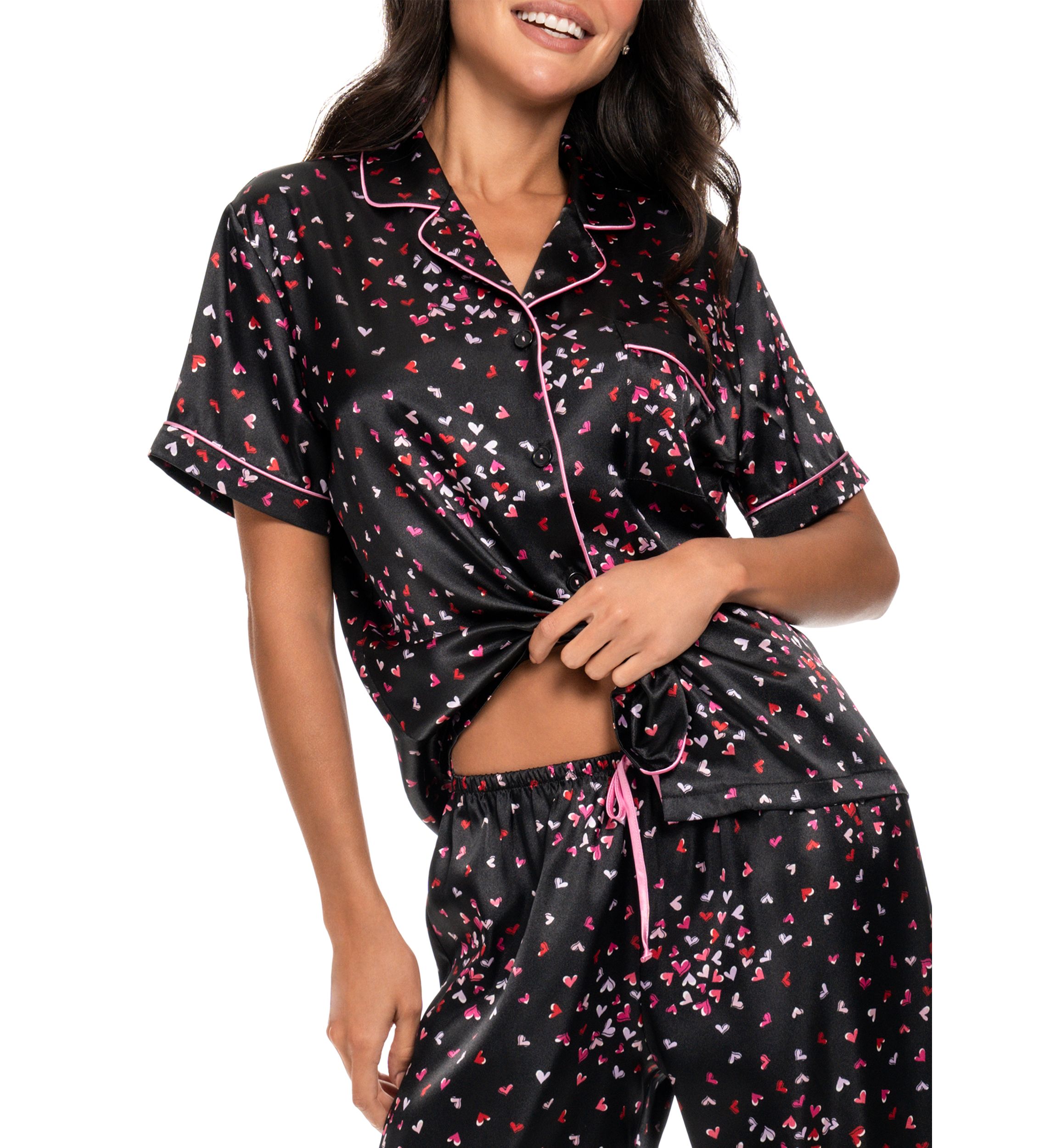 Hearts Galore Notch Pajama Set