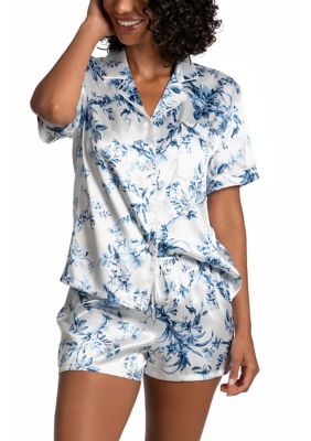 Satin Printed Pajama Set