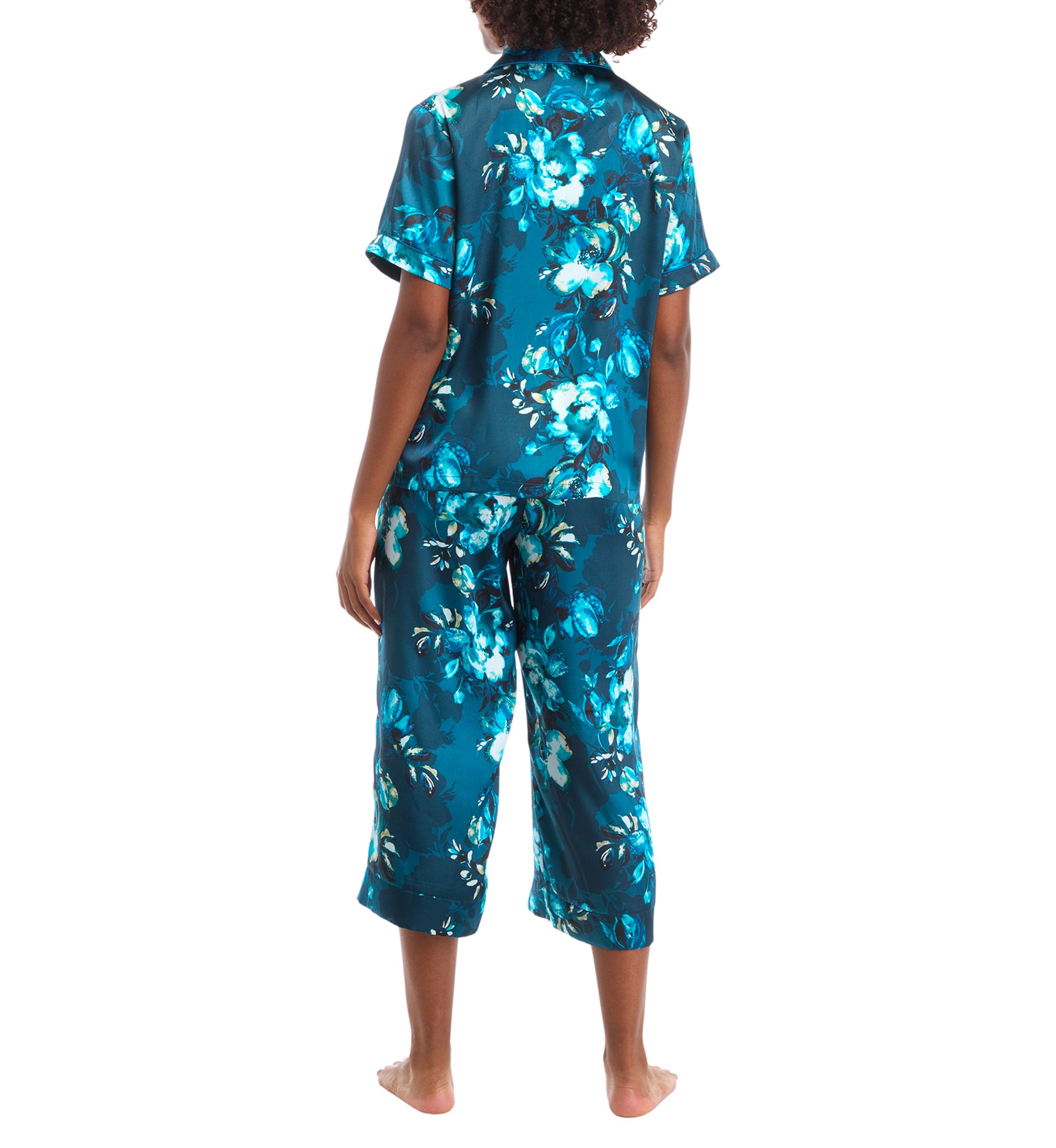 Printed Satin Pajama Set
