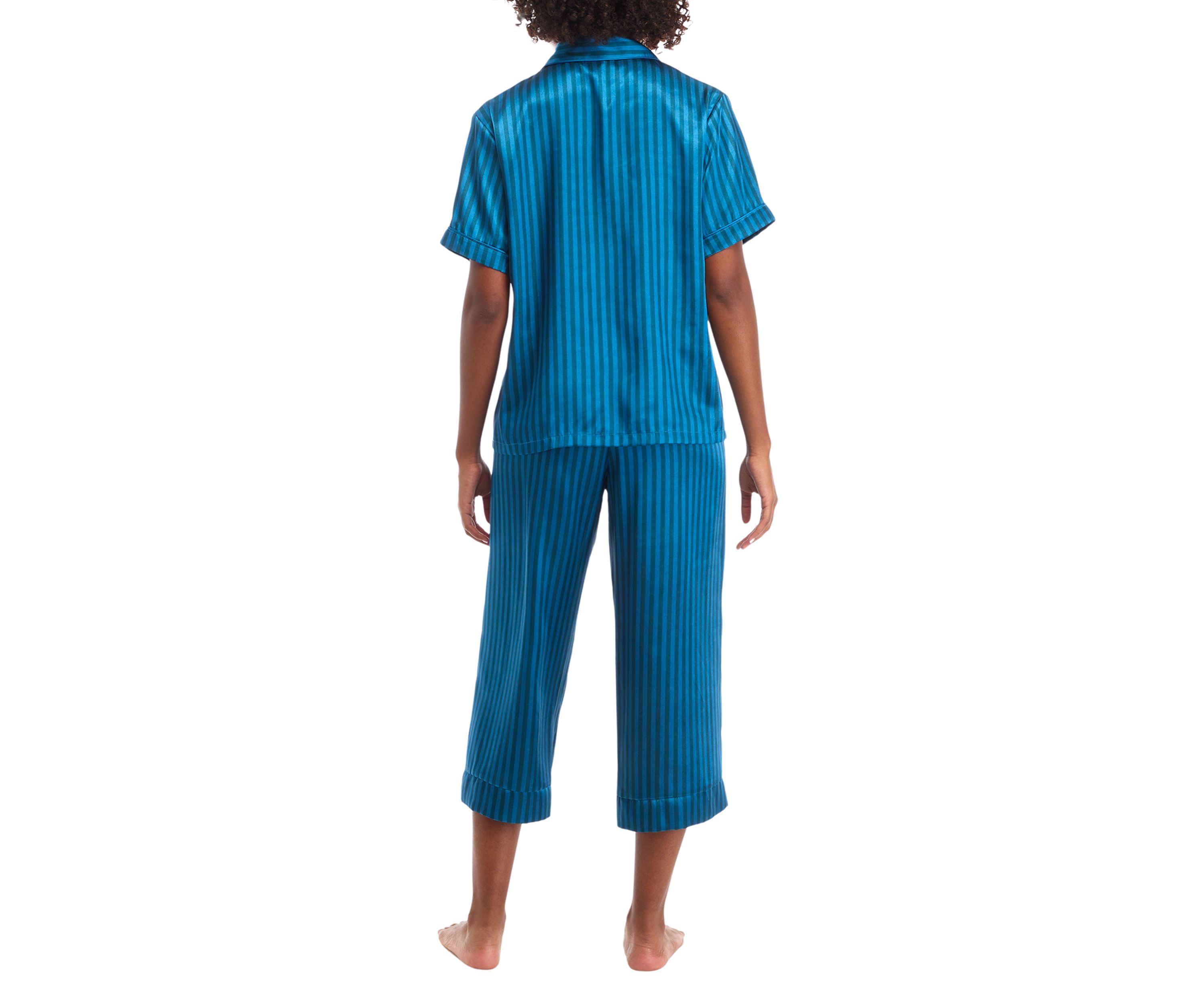 Stripe Satin Pajama Set
