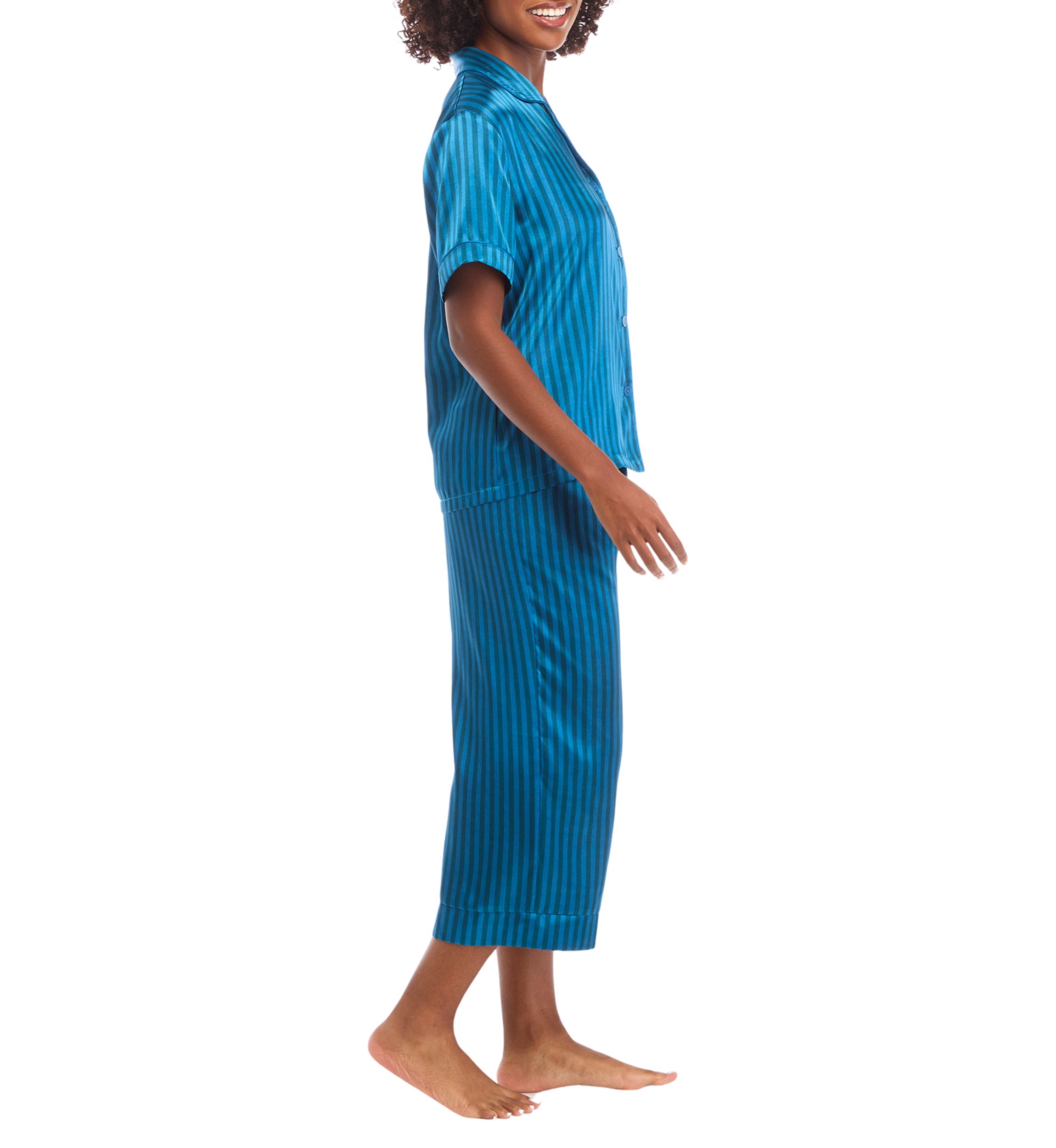 Stripe Satin Pajama Set