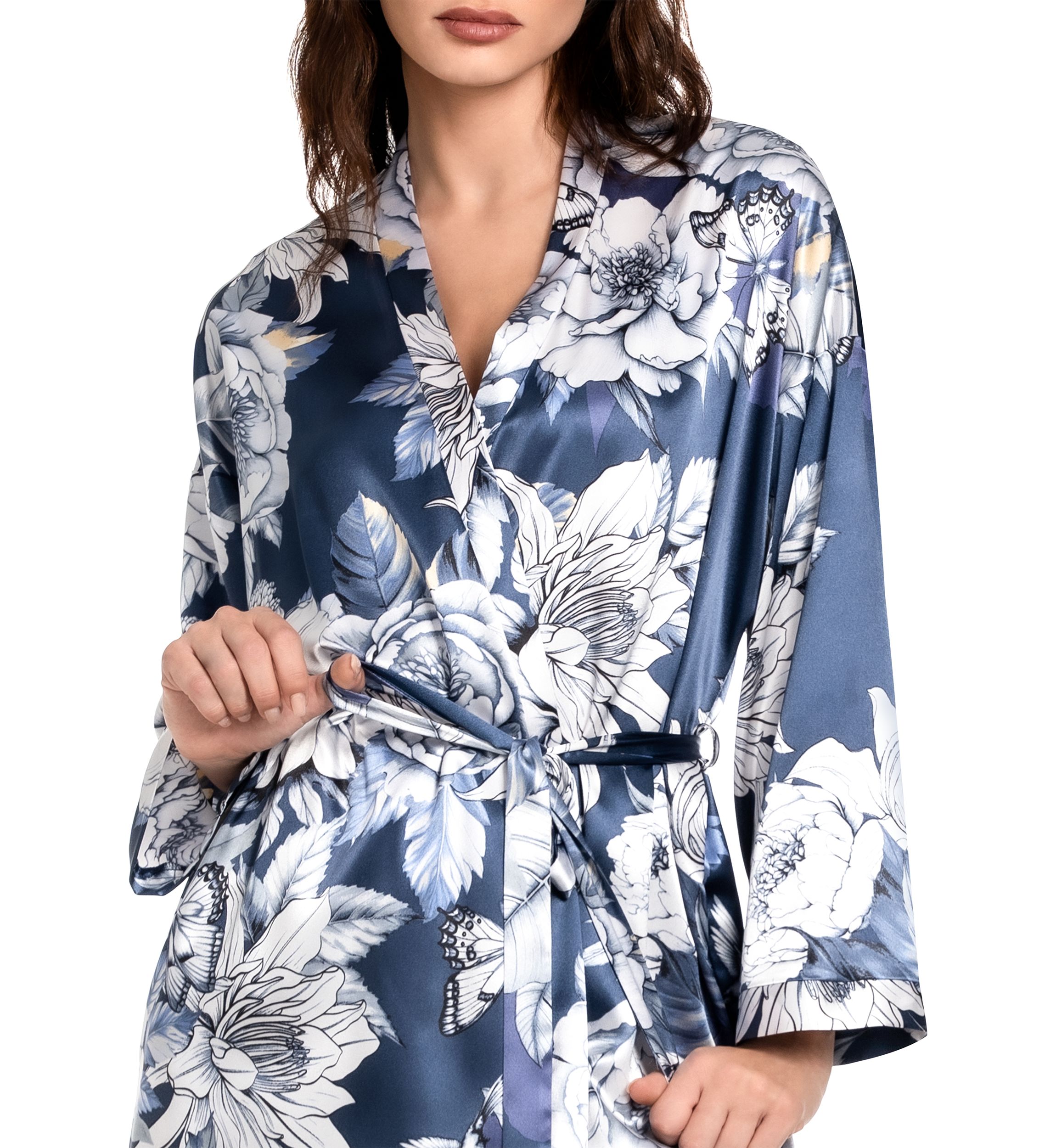 Womens Flying Garden Wrapper Robe