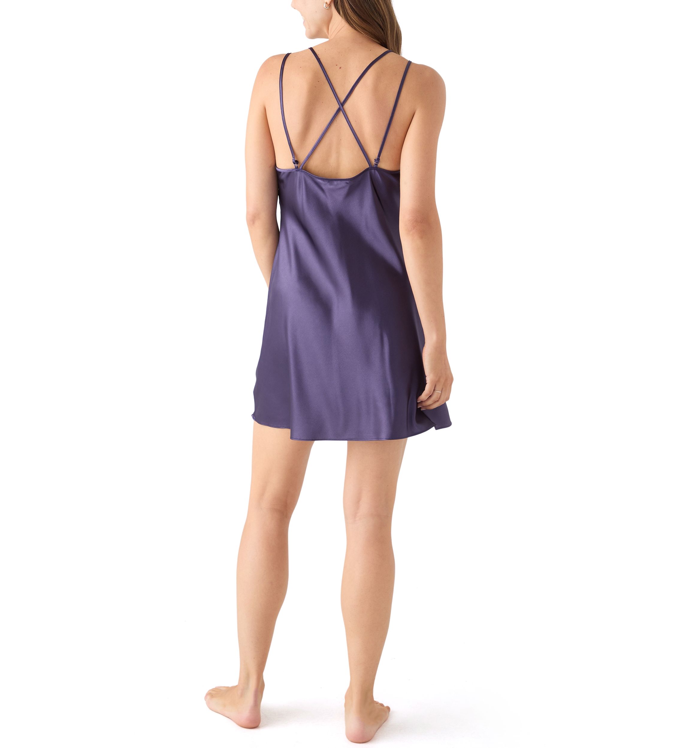 Womens Satin Chemise