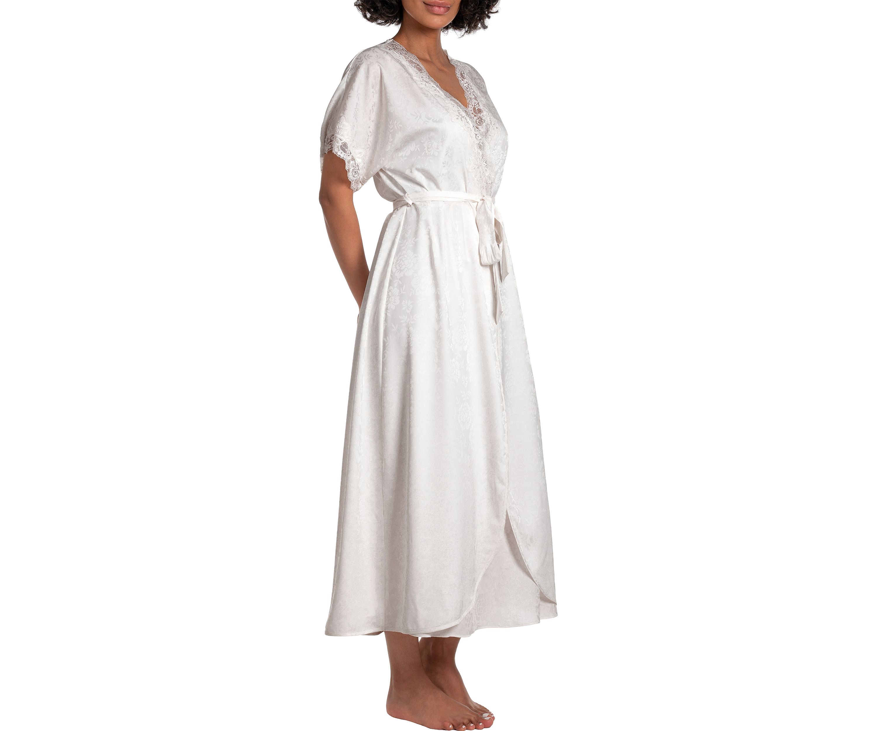 Guinevere Long Satin Robe