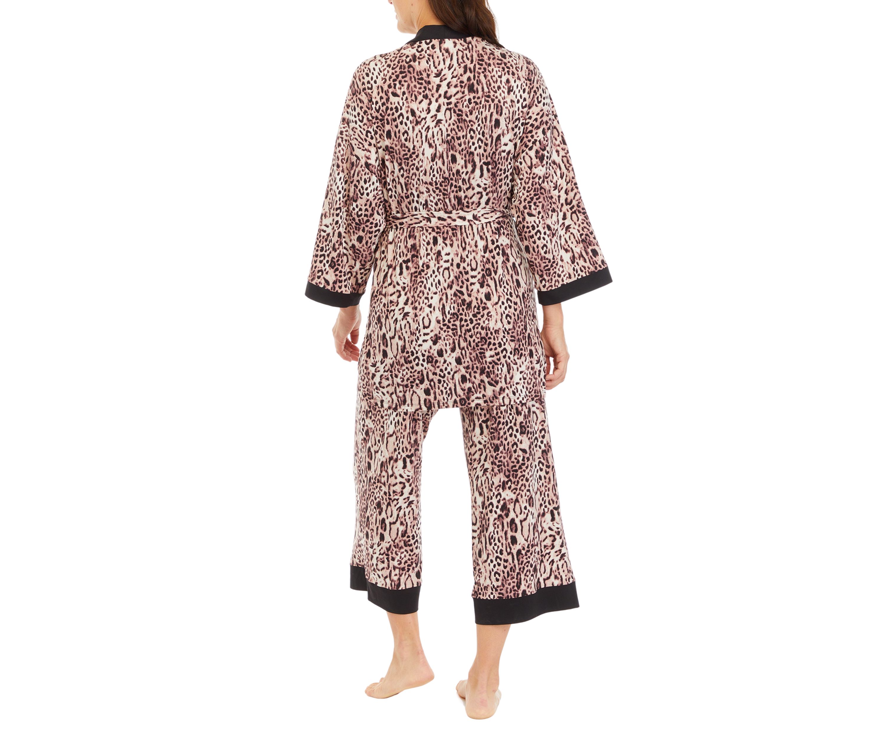 Printed Scoop Neck Printed Top and Pants Pajama Set