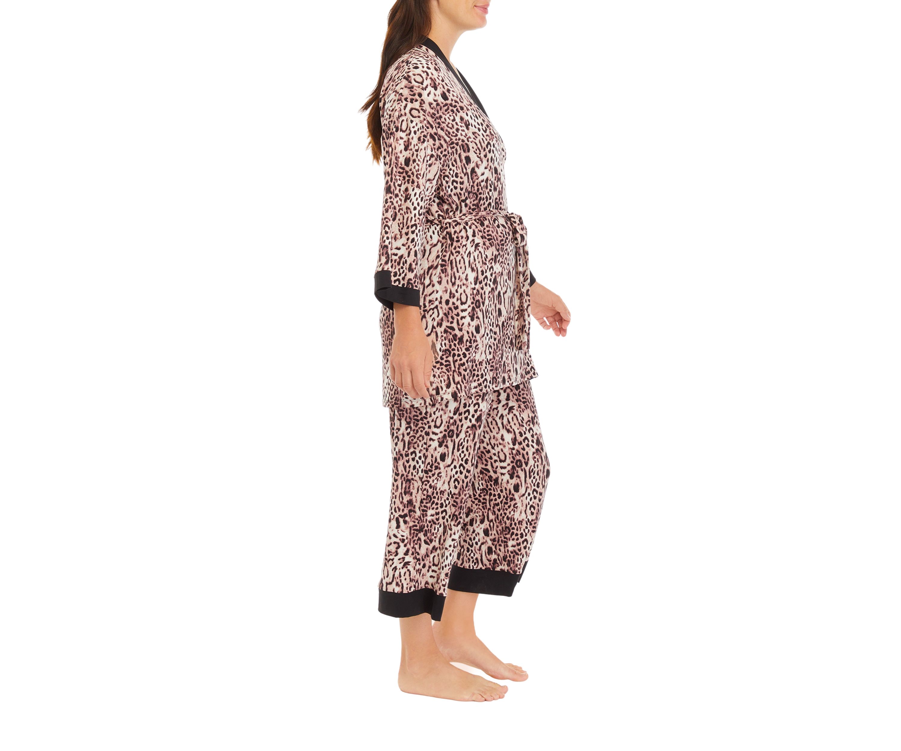 Printed Scoop Neck Printed Top and Pants Pajama Set