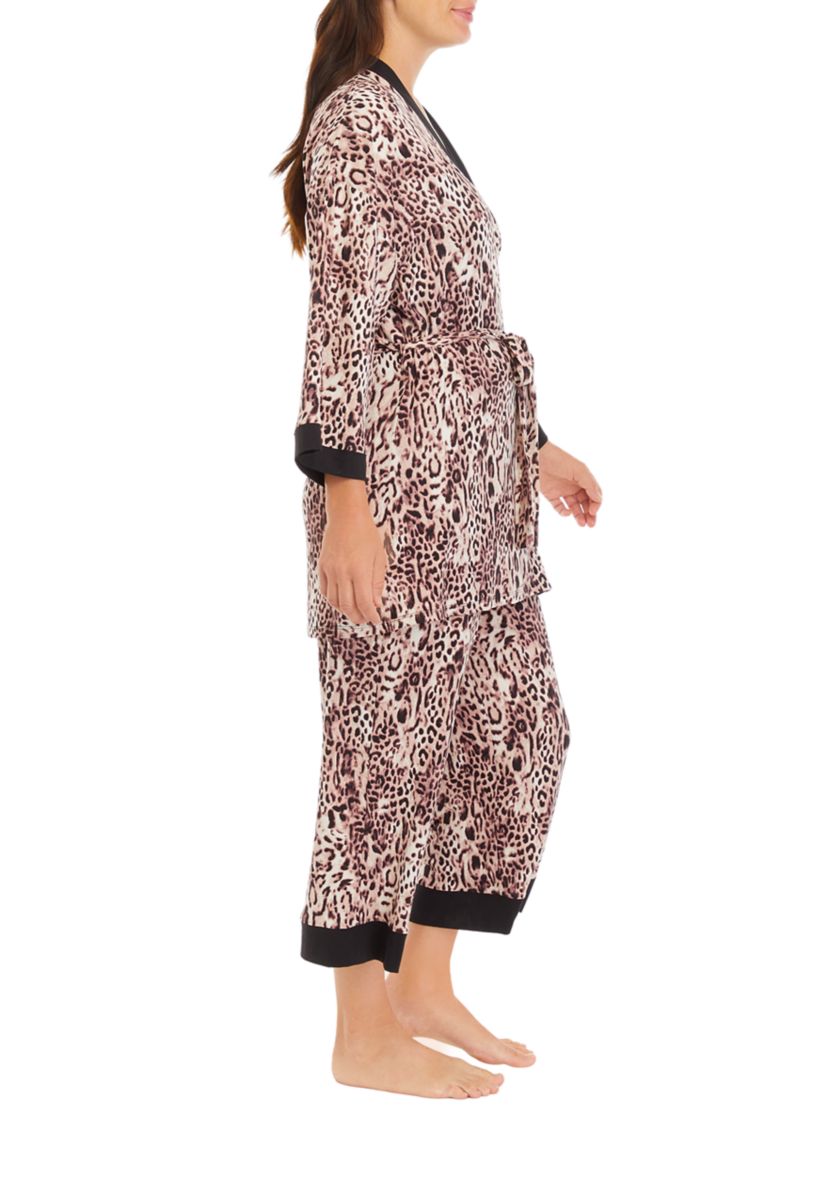 Printed Scoop Neck Printed Top and Pants Pajama Set