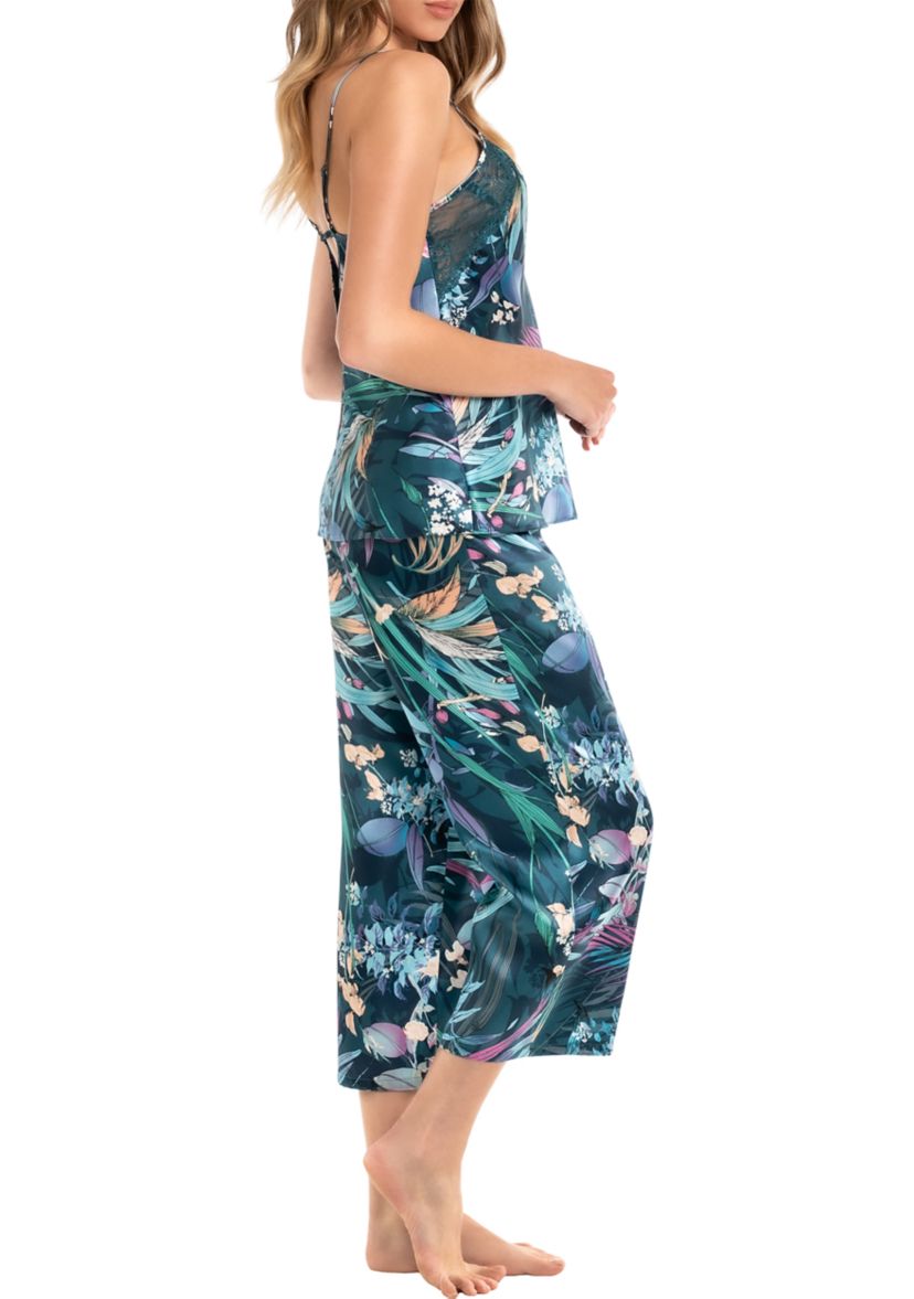 Womens Hollyn Satin 2 Piece Pajama Set