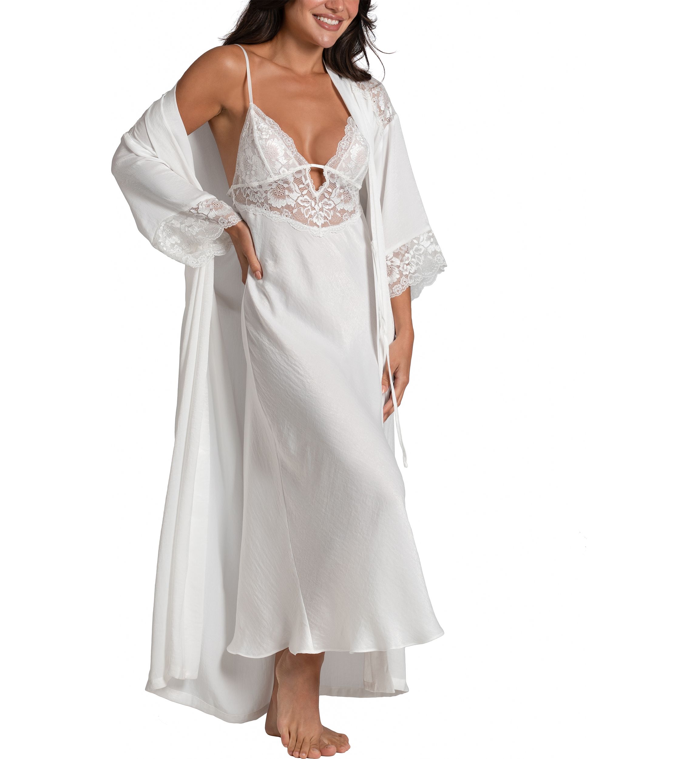 Long Satin Sleep Gown 