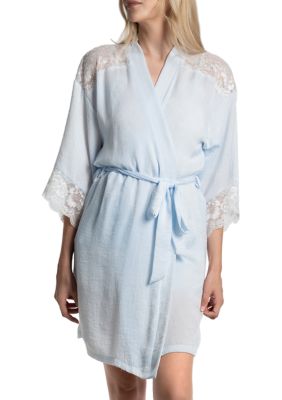 Satin Wrapper Robe