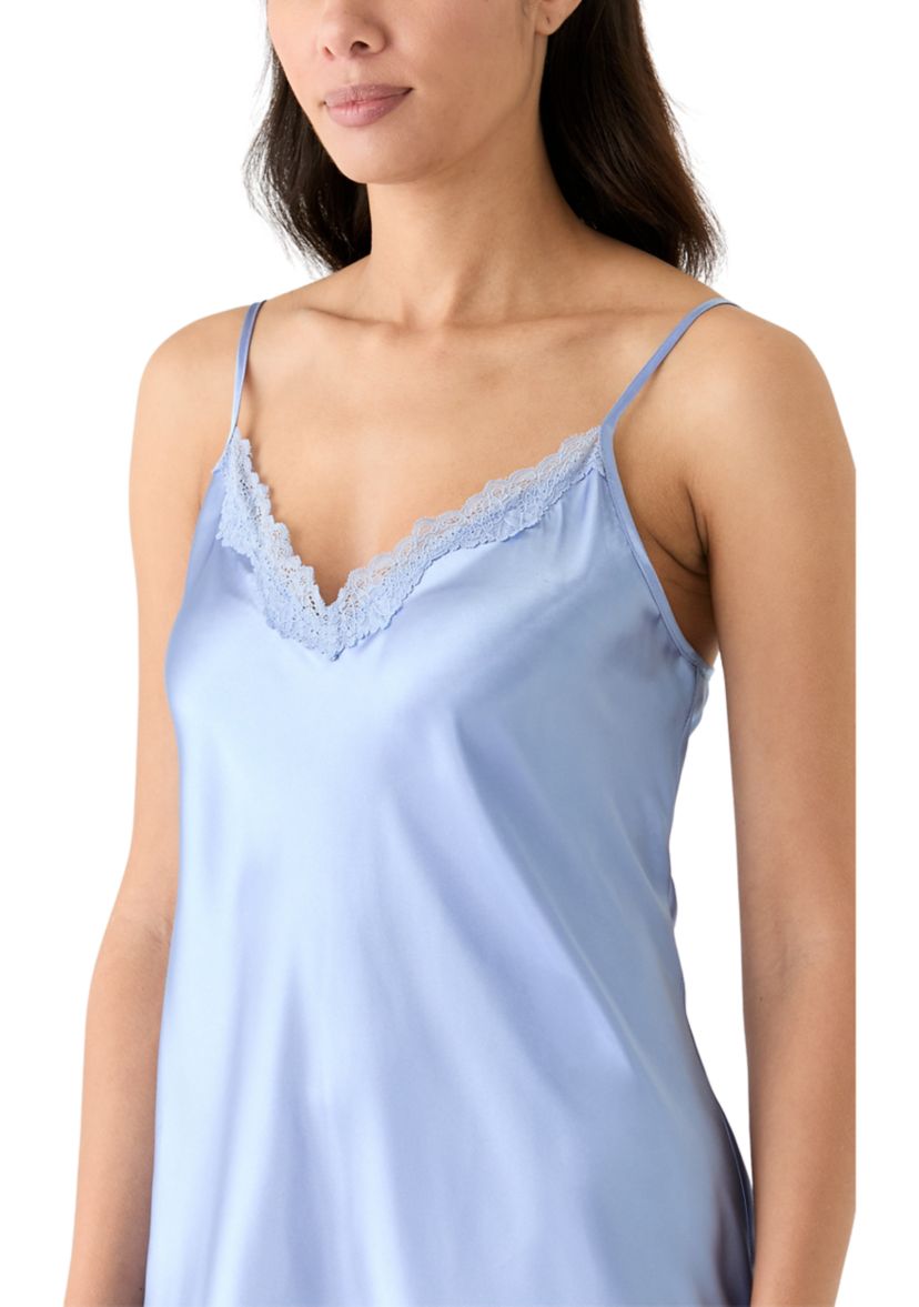 Sleeveless Satin Chemise 