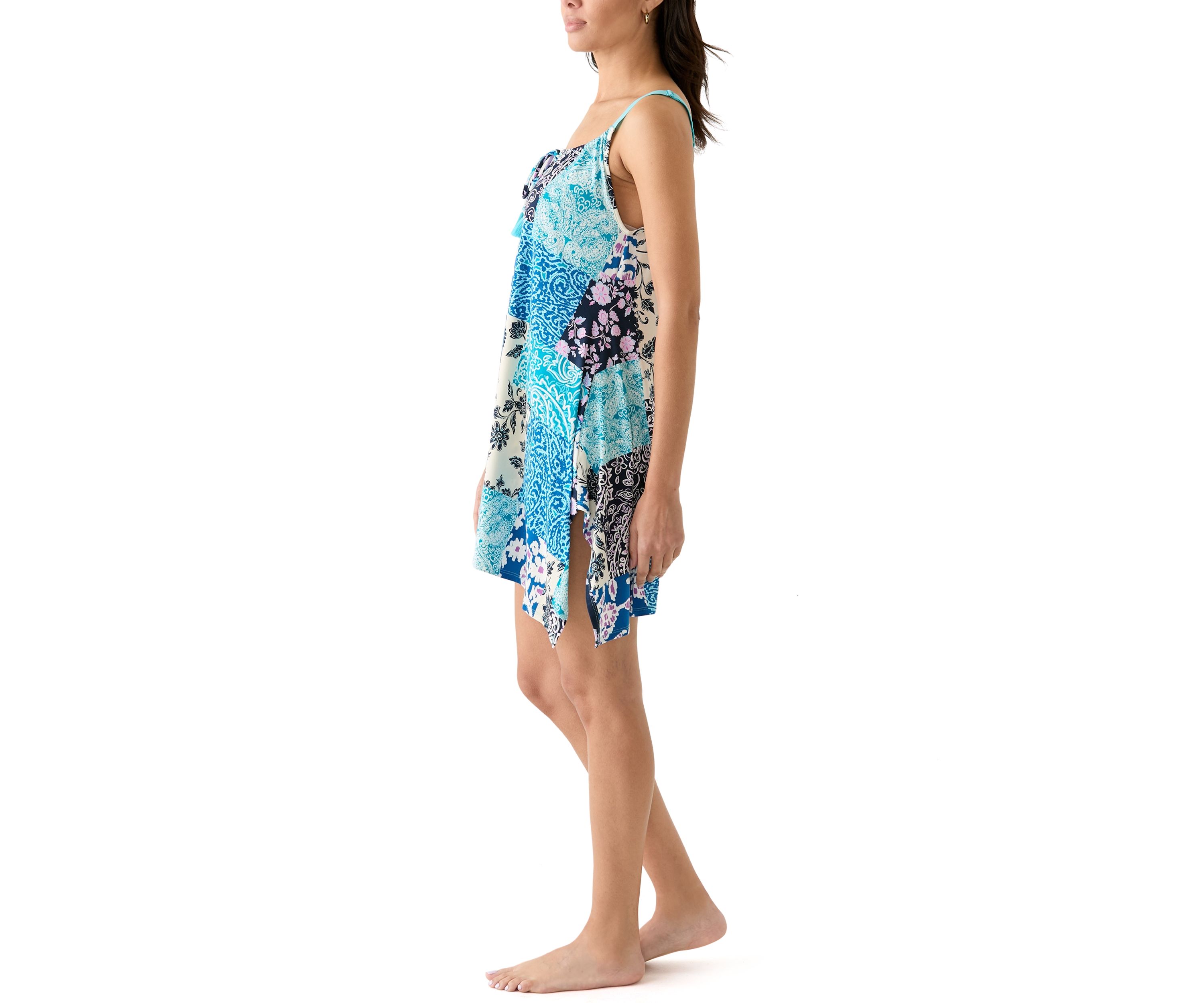Sleeveless Knit Sharkbite Chemise