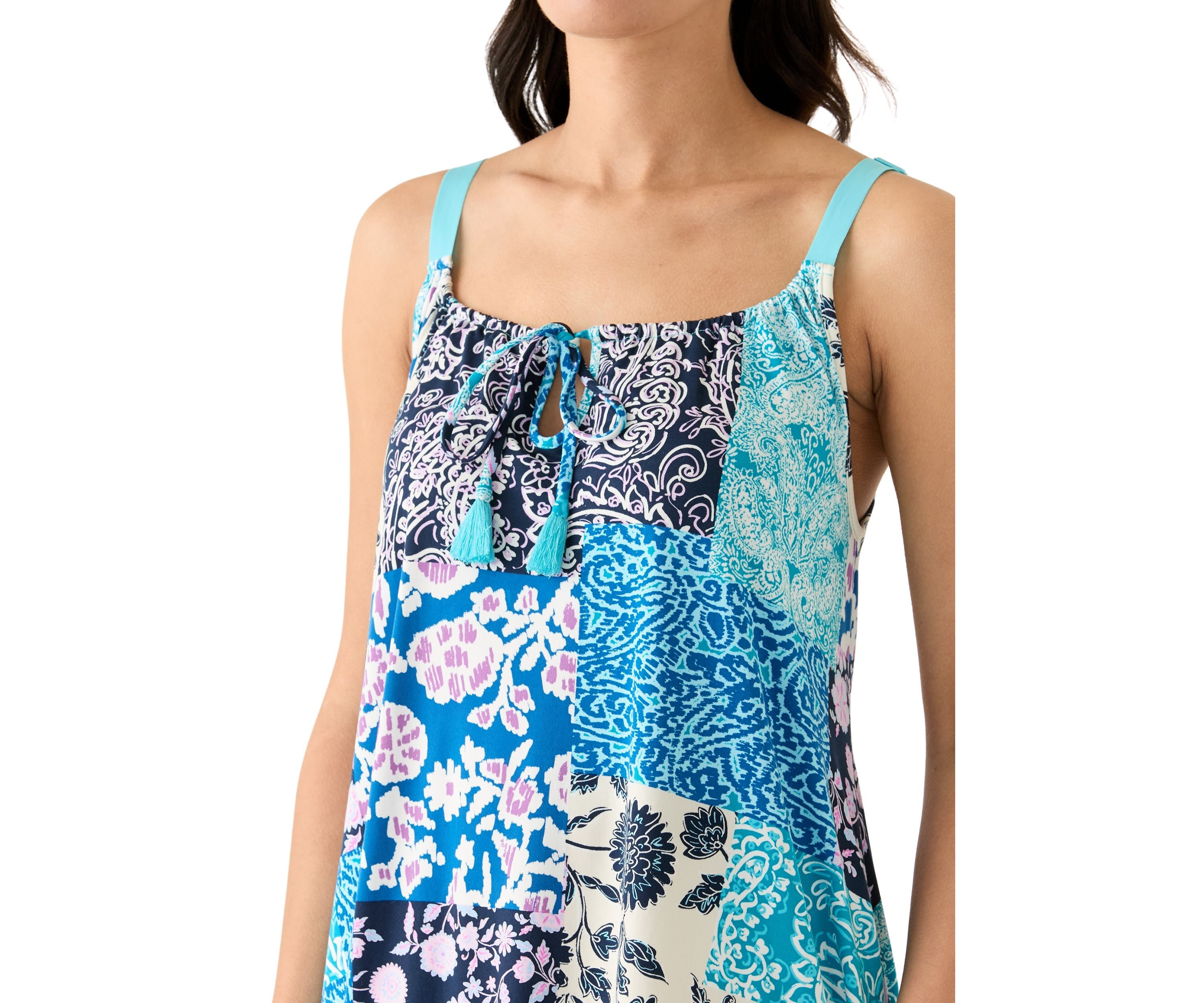 Sleeveless Knit Sharkbite Chemise