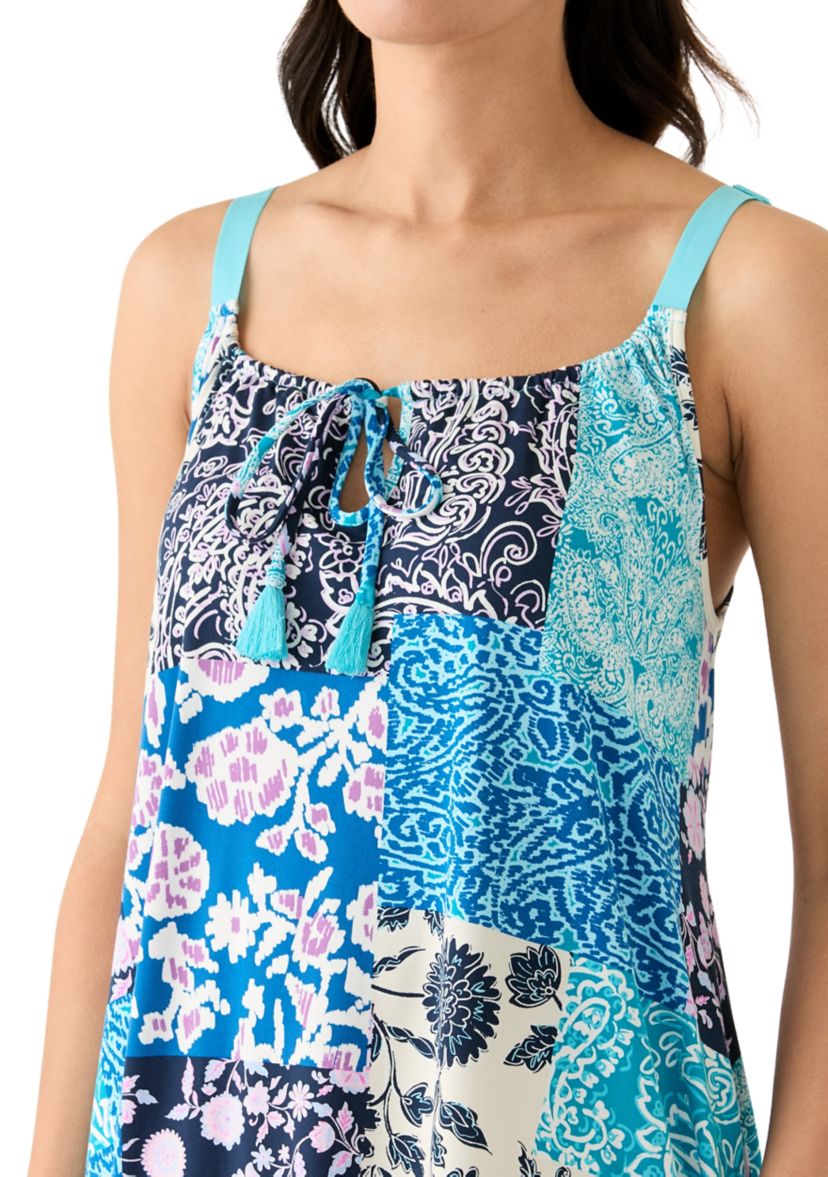 Sleeveless Knit Sharkbite Chemise