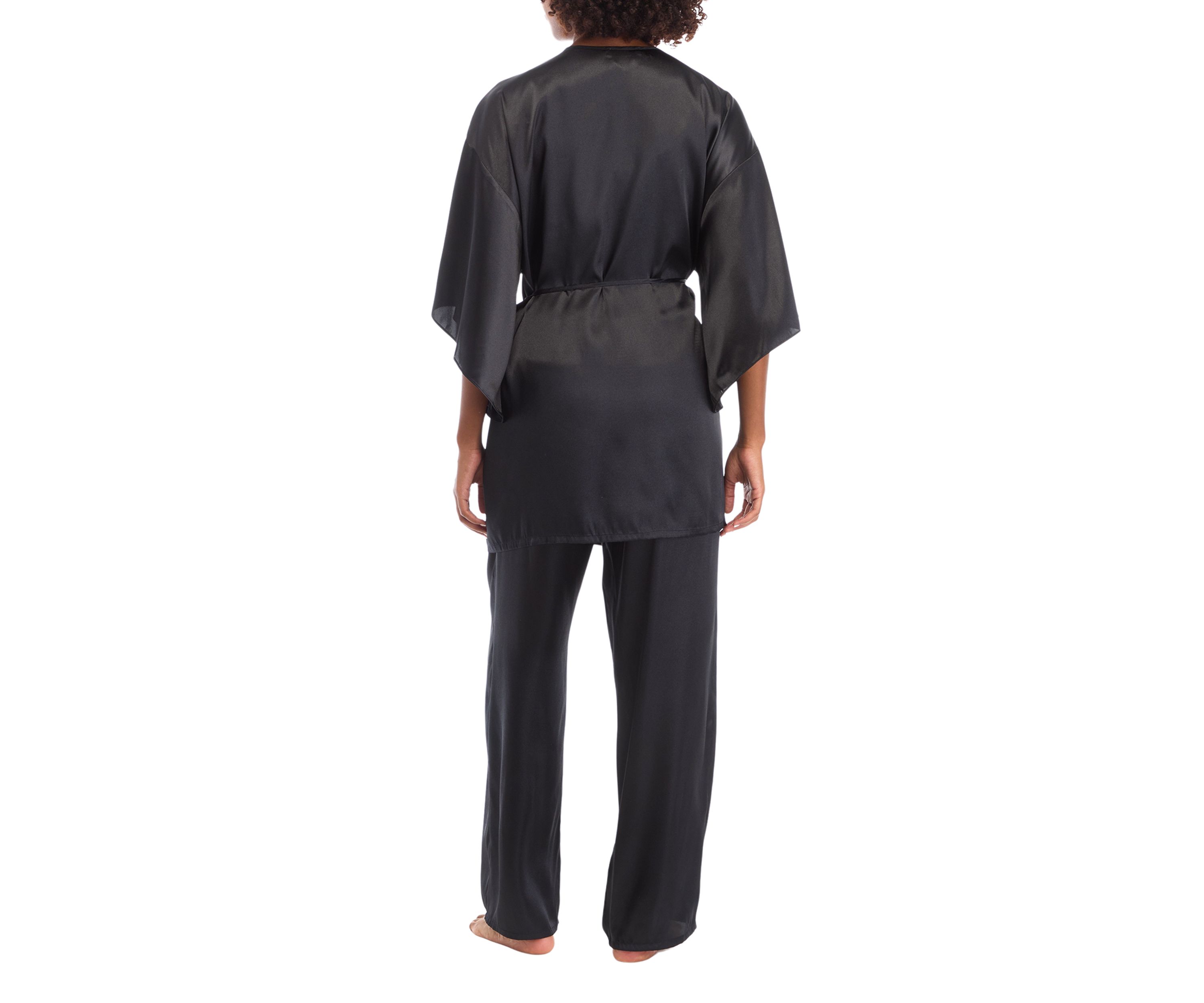 3-Piece Satin Pajama Set 