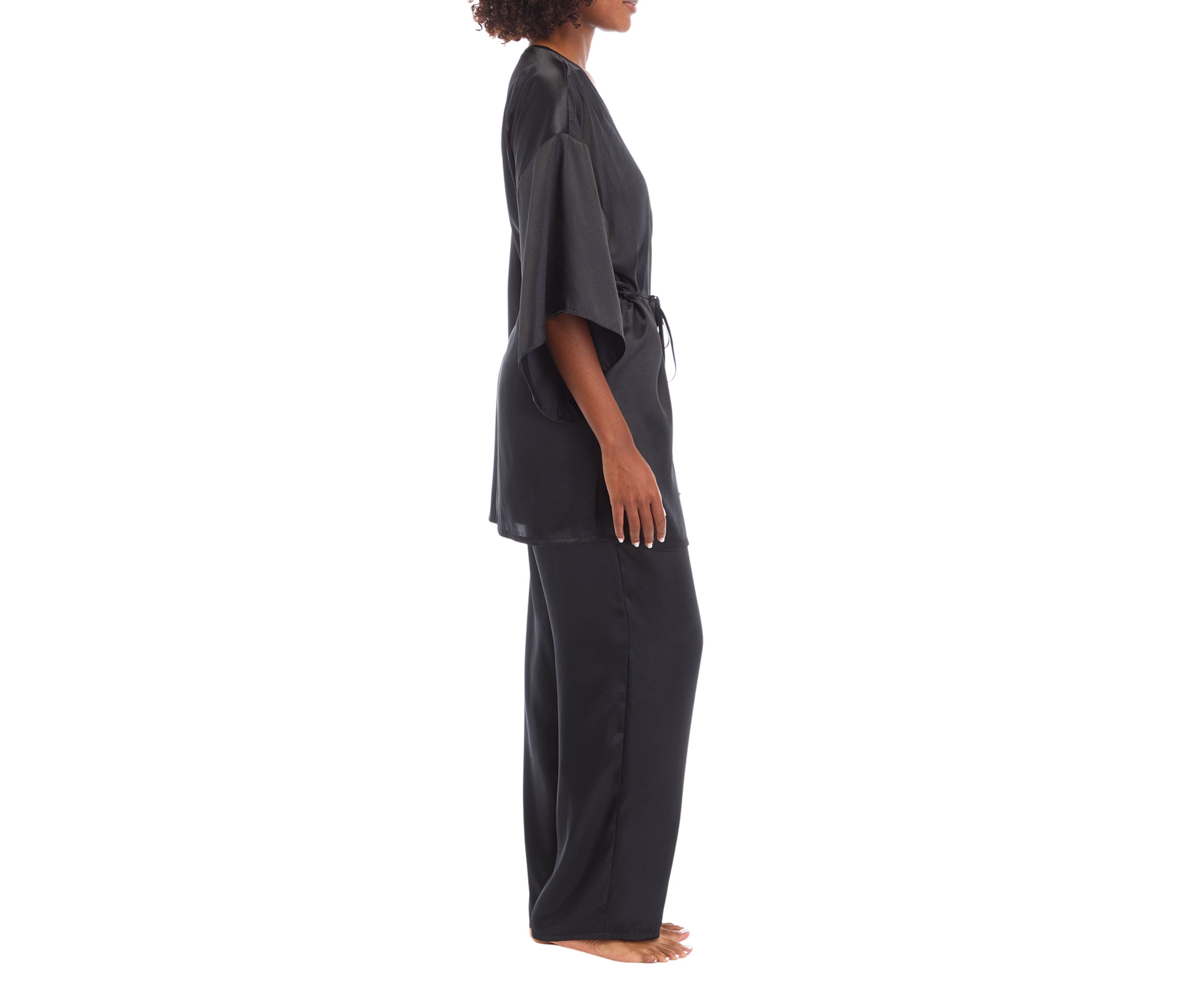 3-Piece Satin Pajama Set 