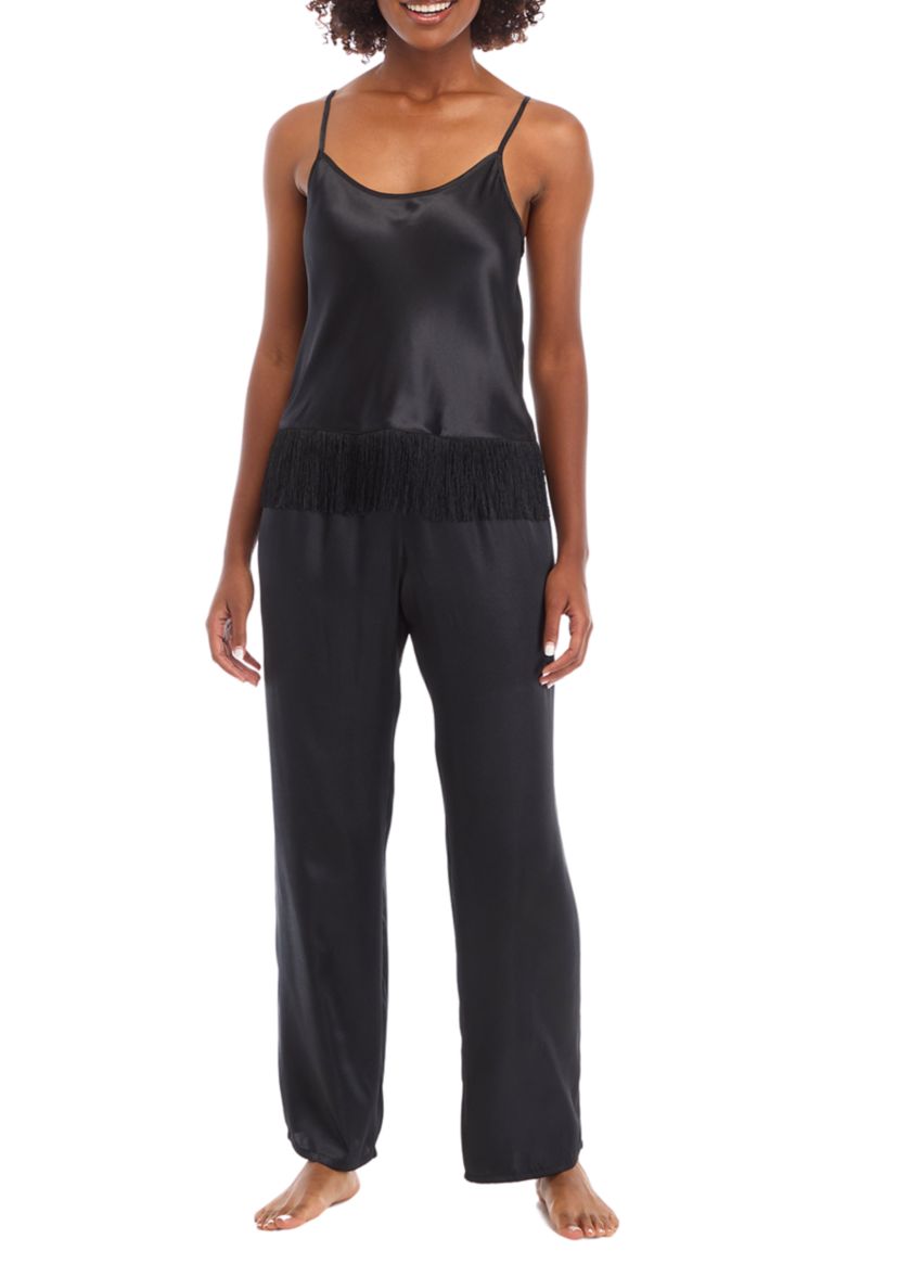 3-Piece Satin Pajama Set 