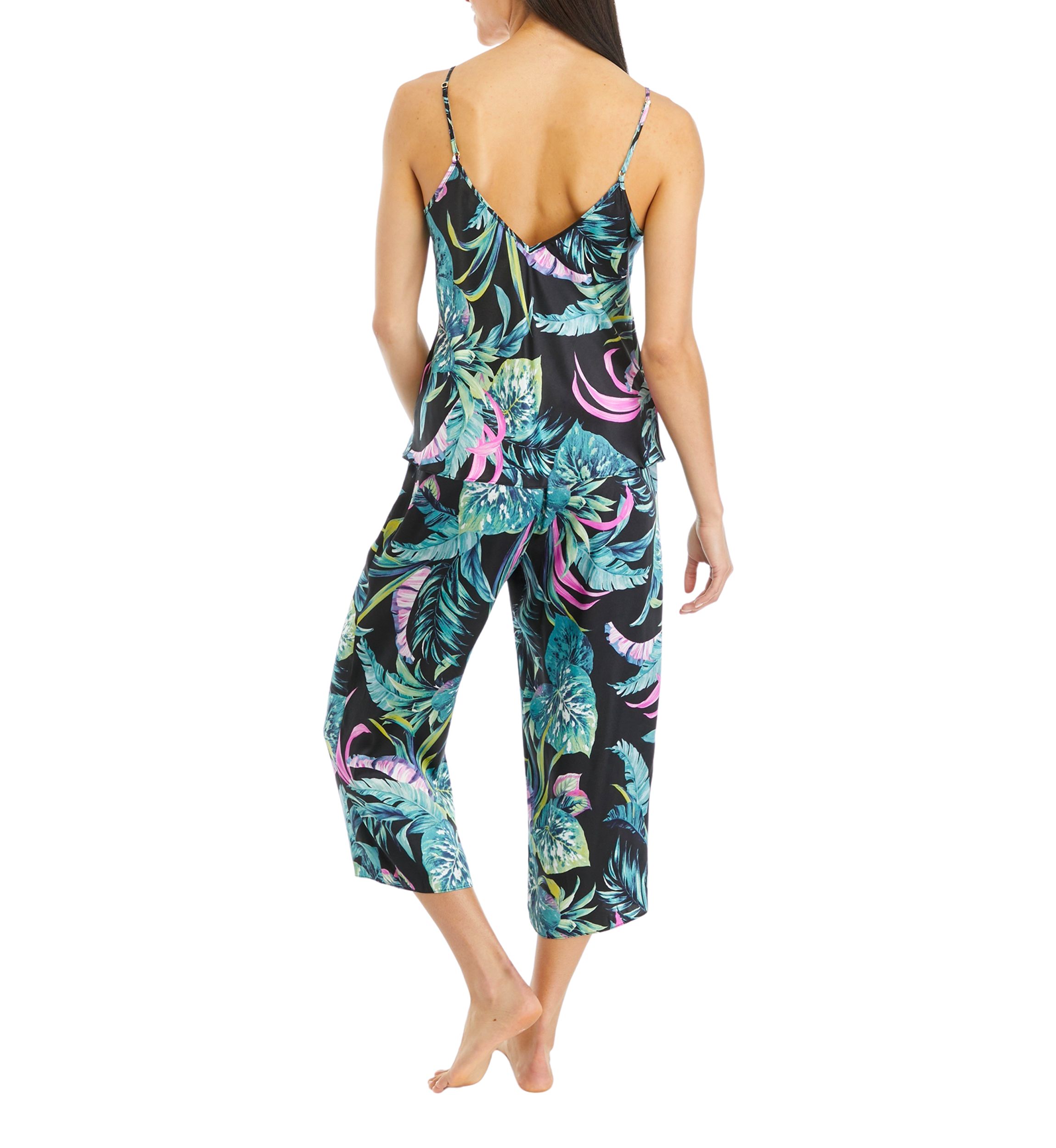 Satin Printed Top and Pants Pajama Set