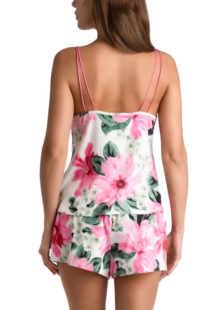2-Piece Floral Knit Pajama Set