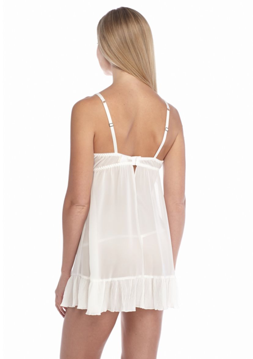 Lace Trim Wire-Free Babydoll