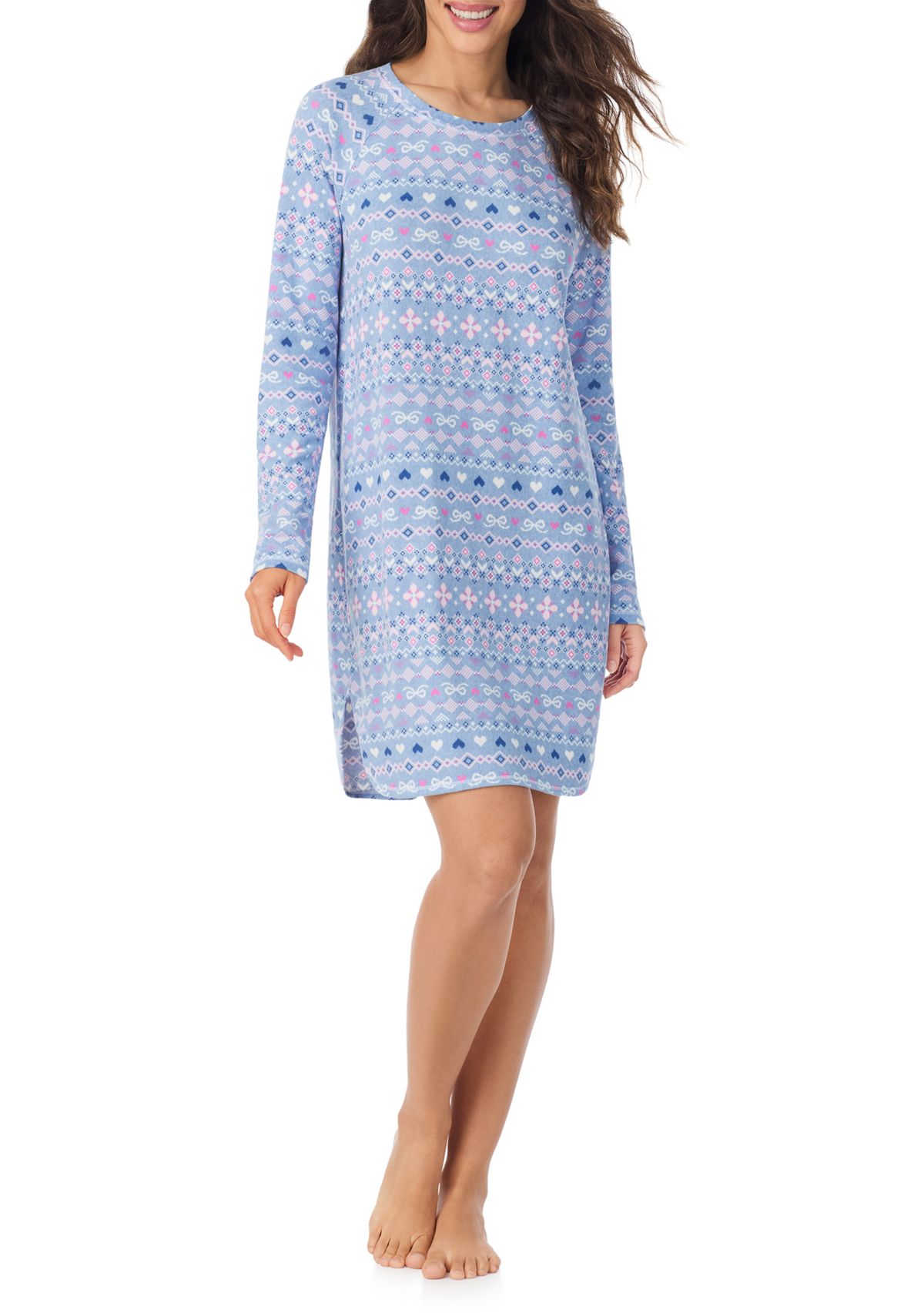 Crew Neck Long Sleeve Sleepshirt