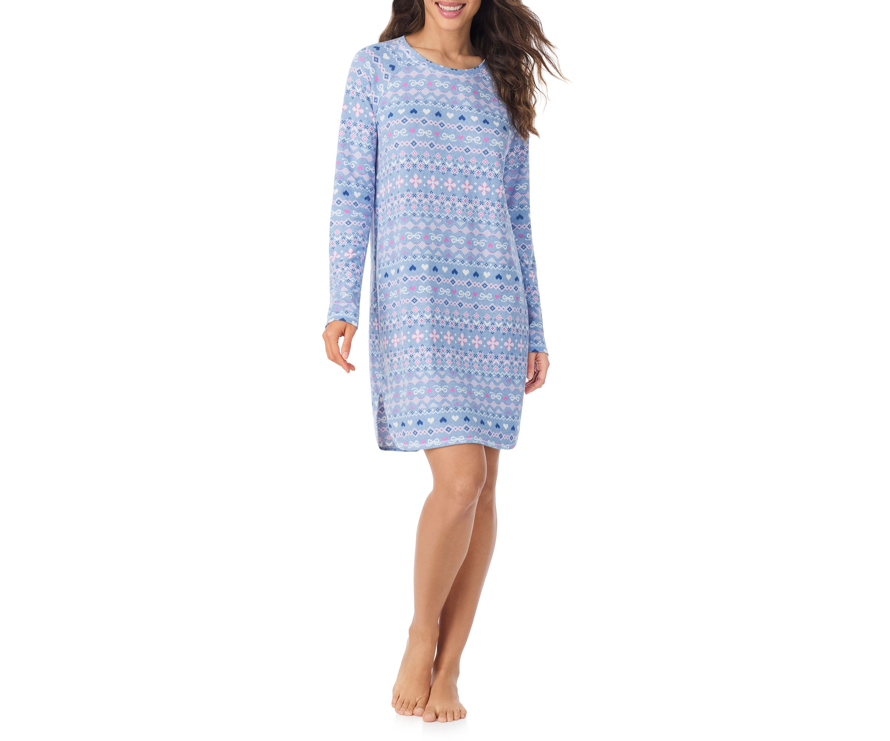 Crew Neck Long Sleeve Sleepshirt