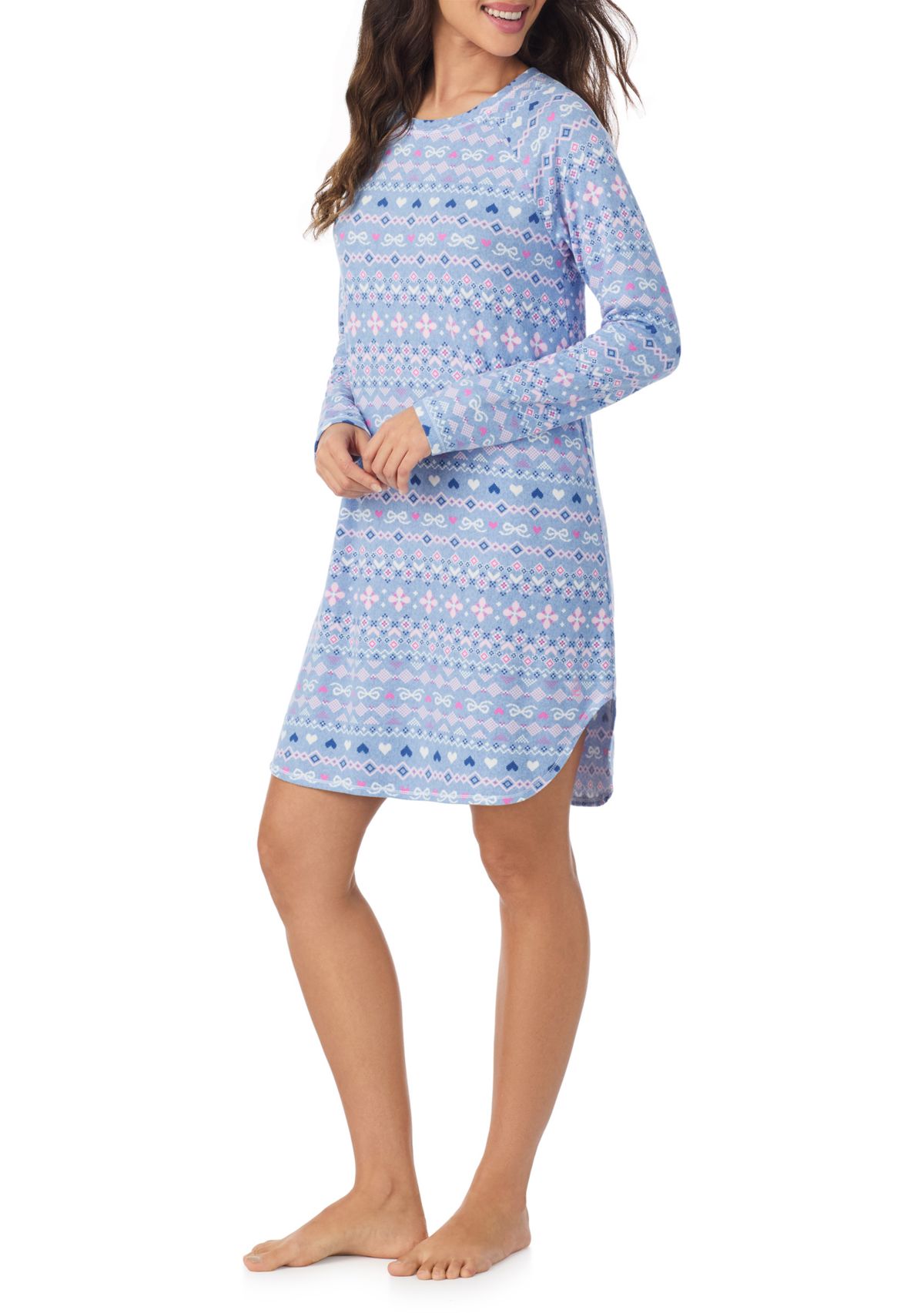 Crew Neck Long Sleeve Sleepshirt