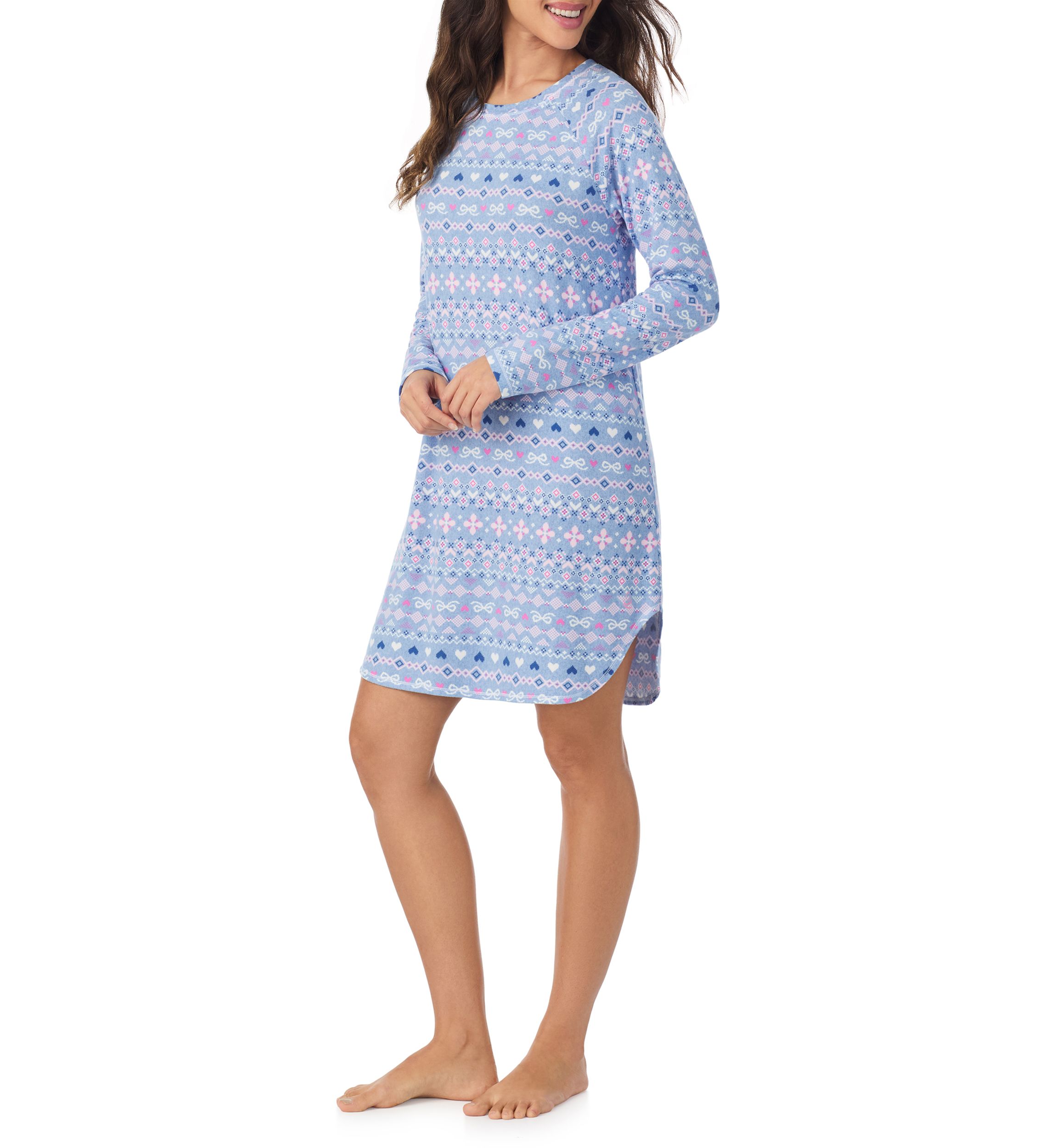 Crew Neck Long Sleeve Sleepshirt