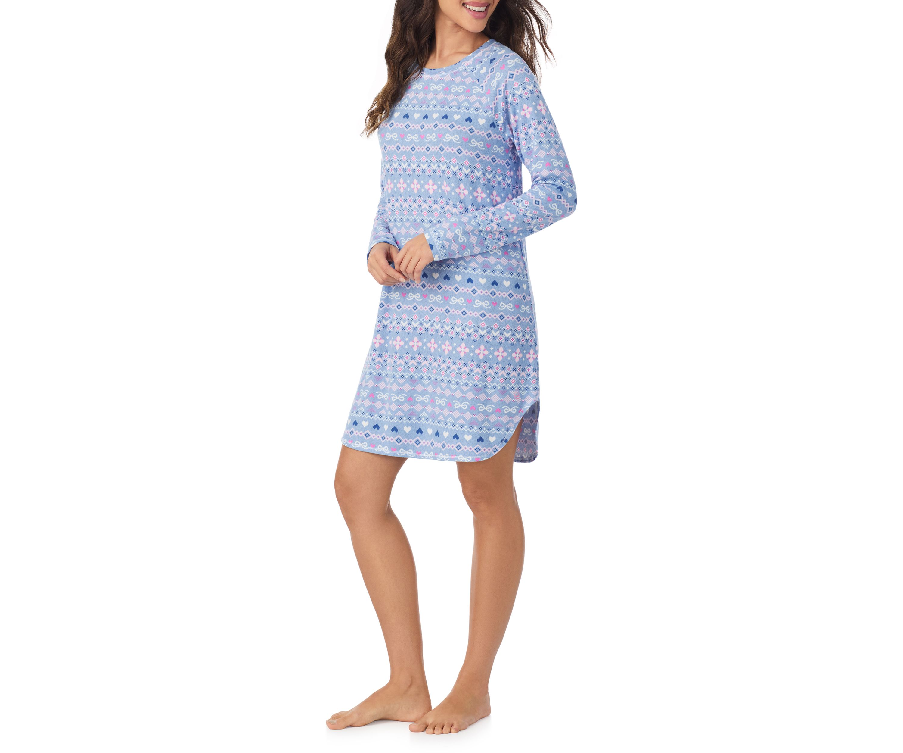 Crew Neck Long Sleeve Sleepshirt