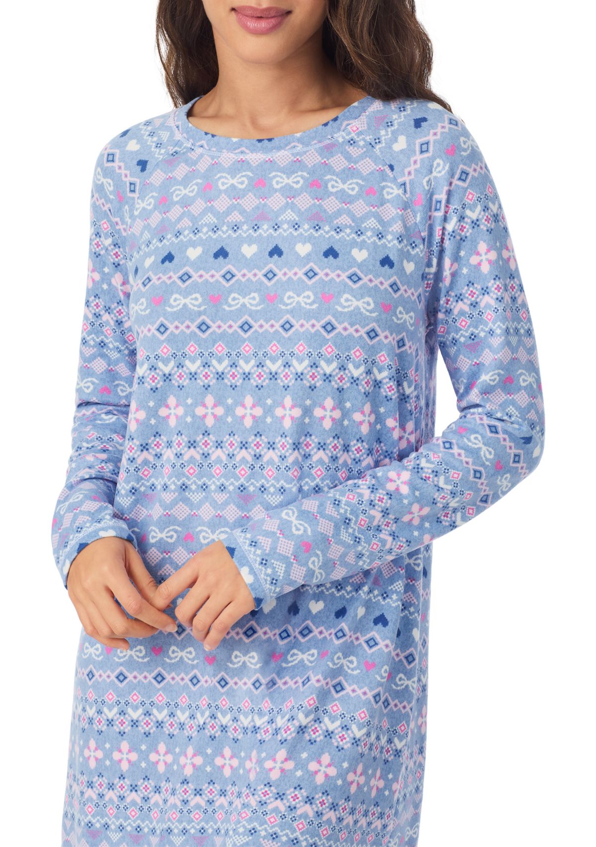 Crew Neck Long Sleeve Sleepshirt
