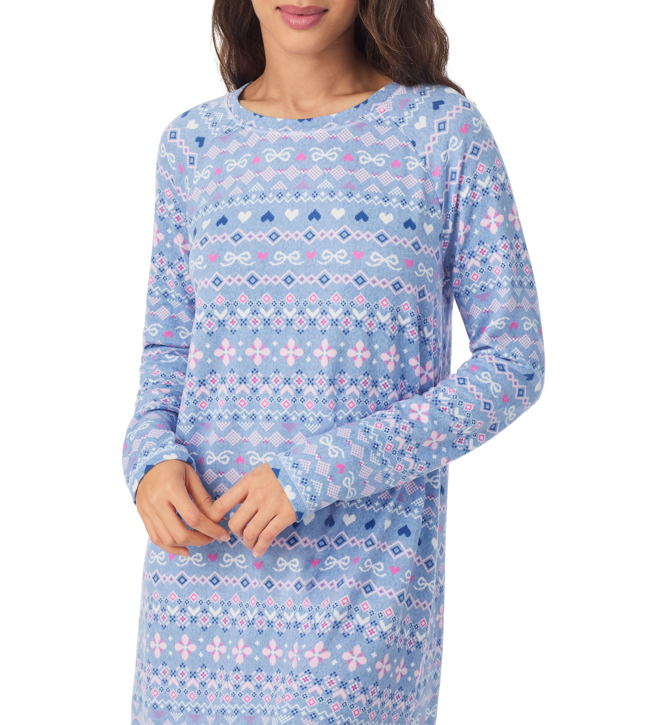 Crew Neck Long Sleeve Sleepshirt