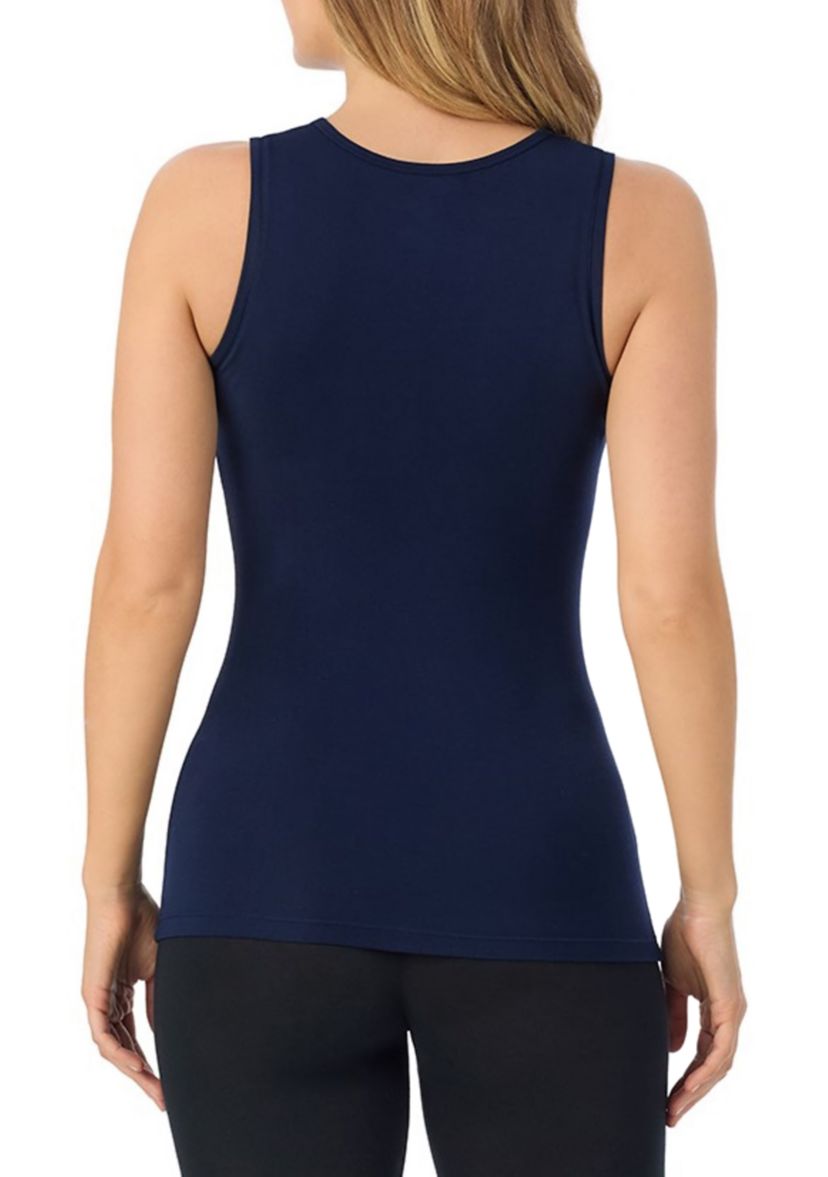 Womens Softwear With Stretch Lace Crew Neck Tank
