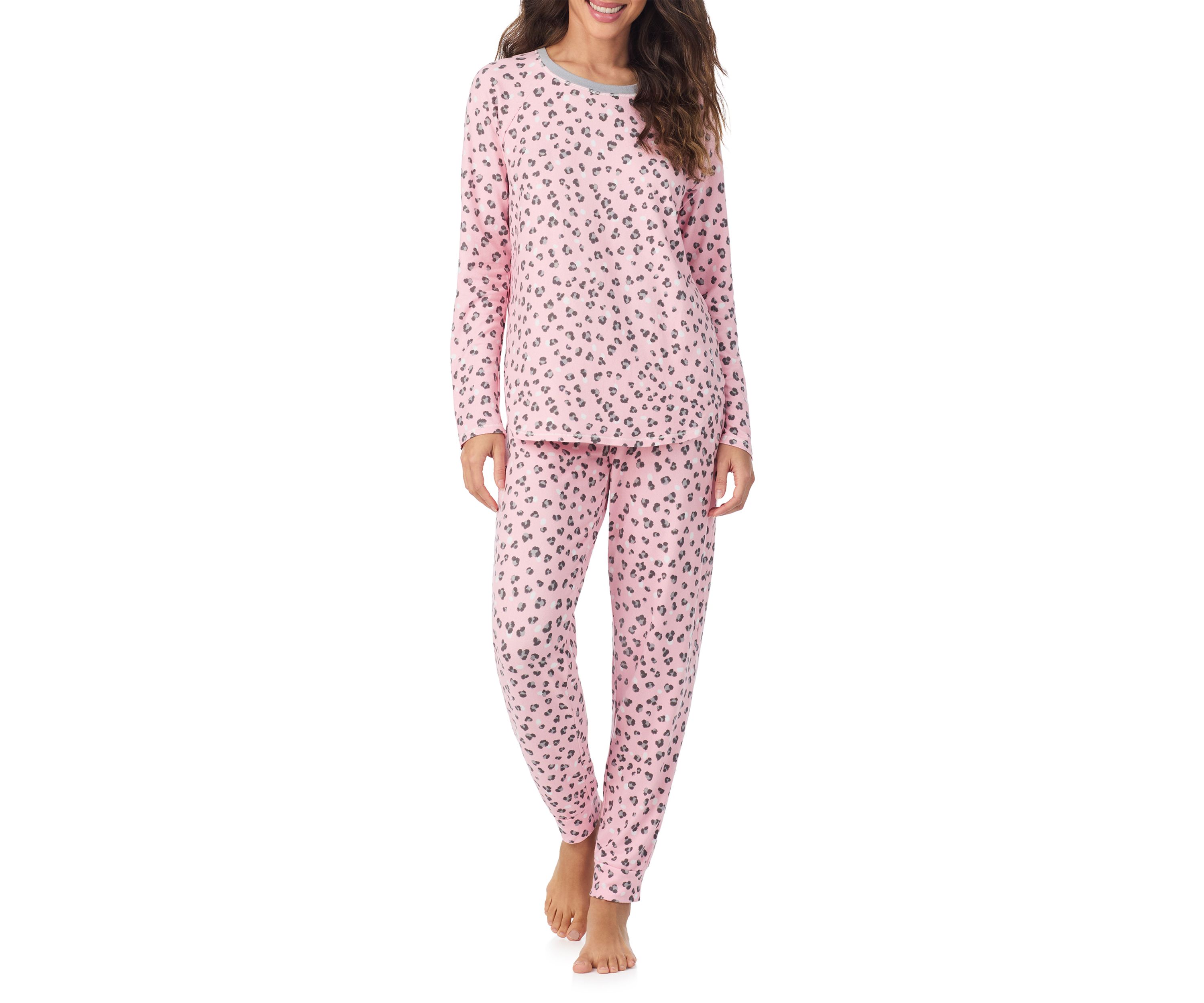 Crew Neck Top and Joggers Pajama Set