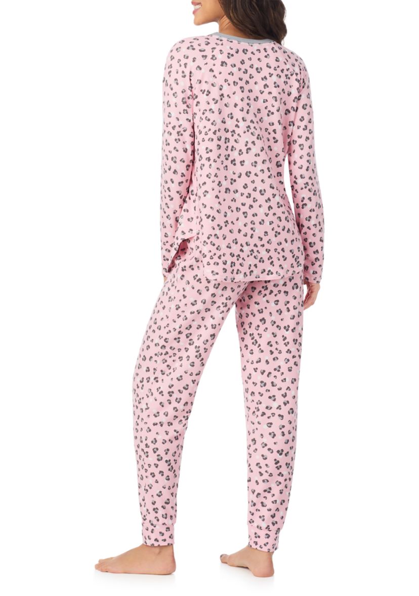 Crew Neck Top and Joggers Pajama Set