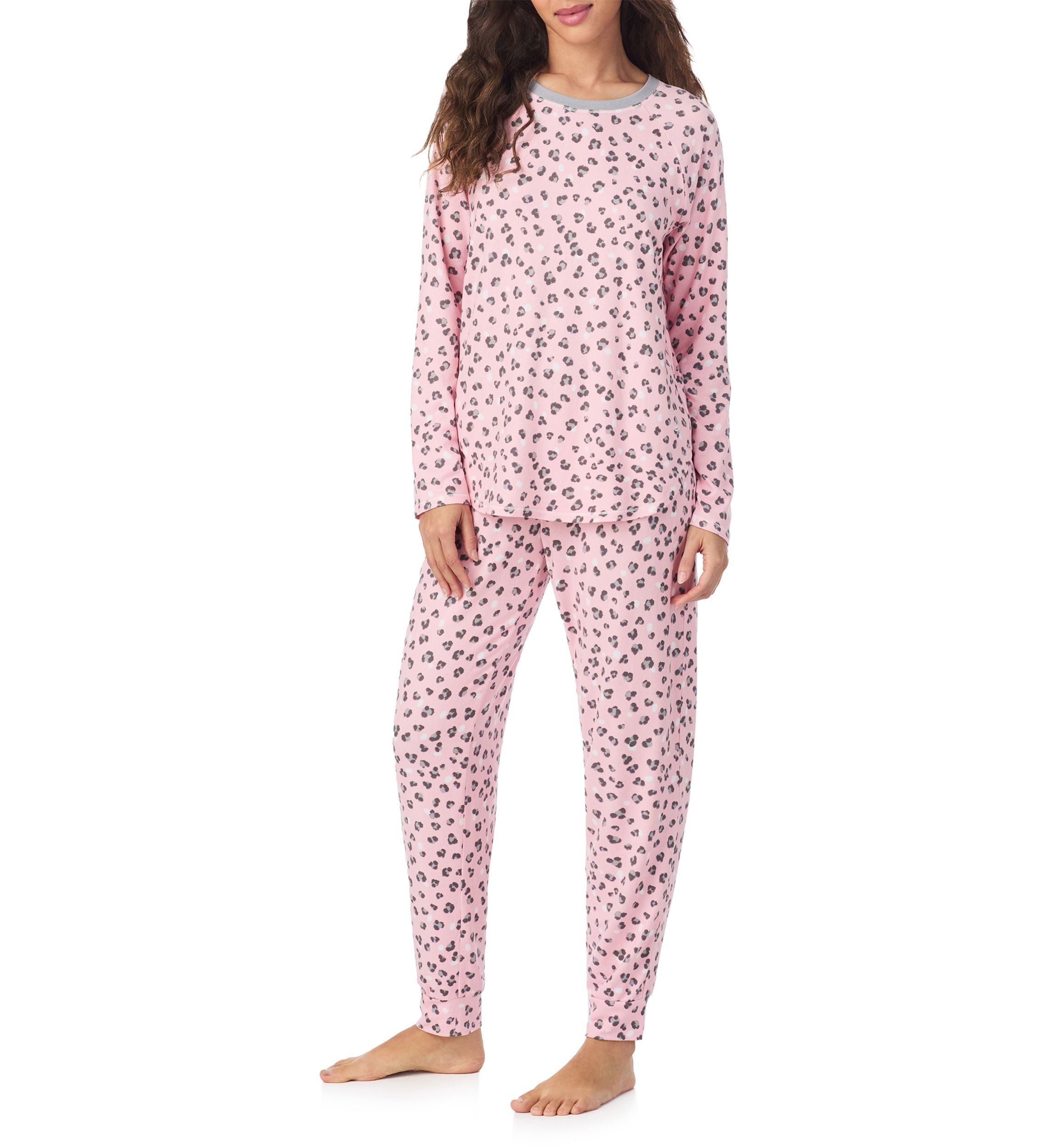 Crew Neck Top and Joggers Pajama Set