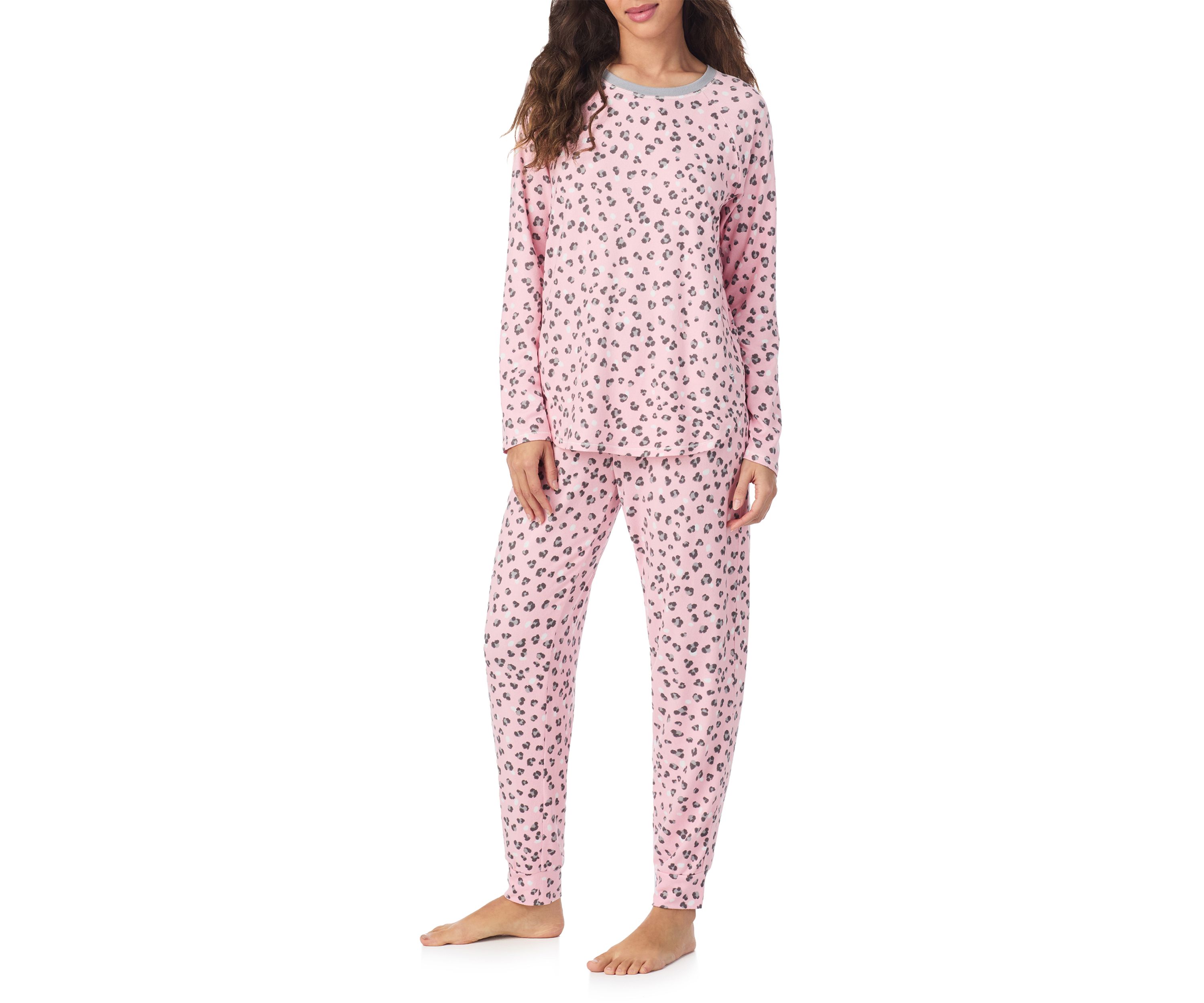 Crew Neck Top and Joggers Pajama Set