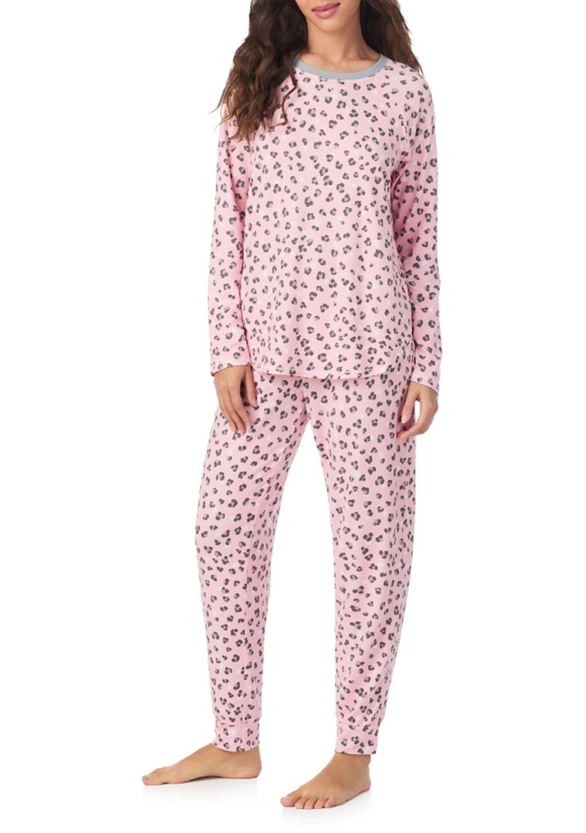 Crew Neck Top and Joggers Pajama Set
