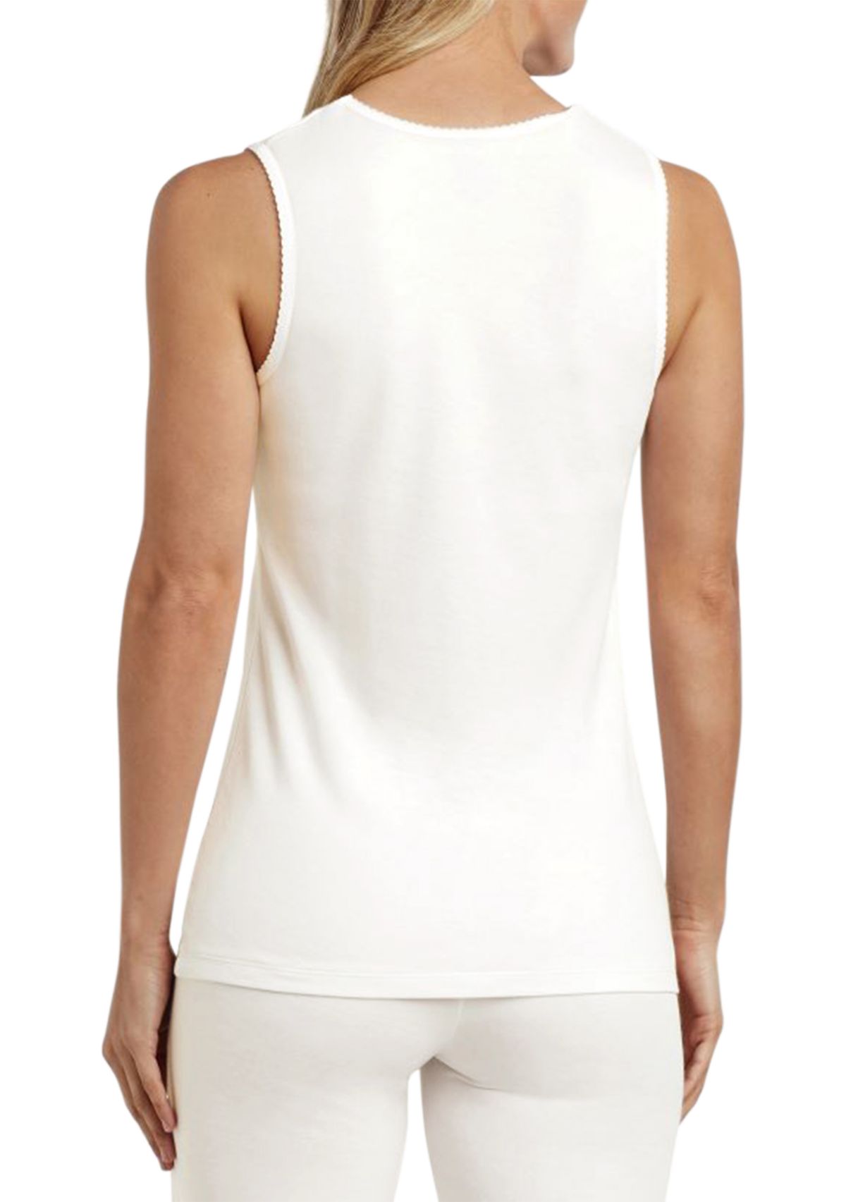 Womens Softwear Lace Edge V-Neck Tank
