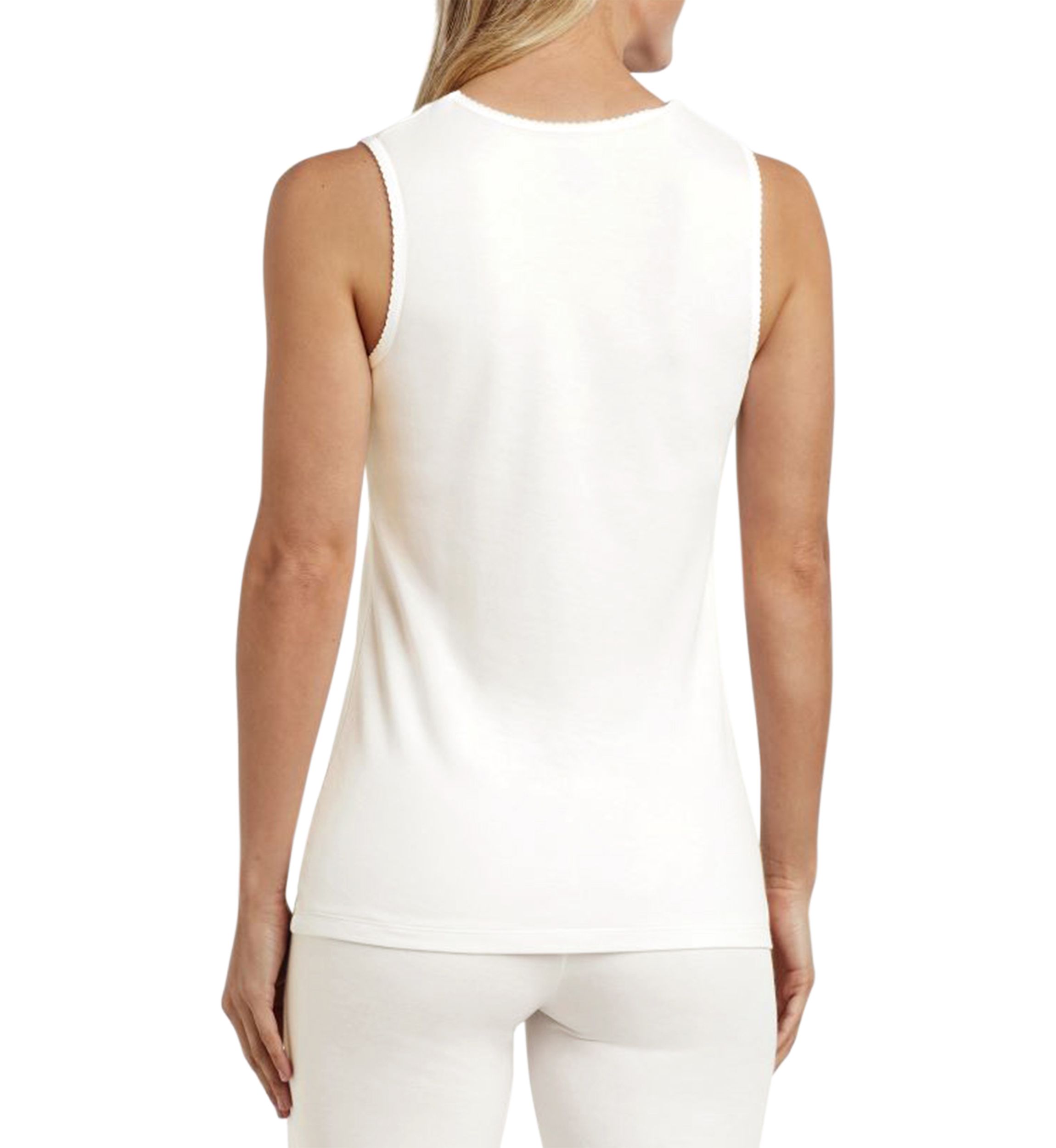 Womens Softwear Lace Edge V-Neck Tank